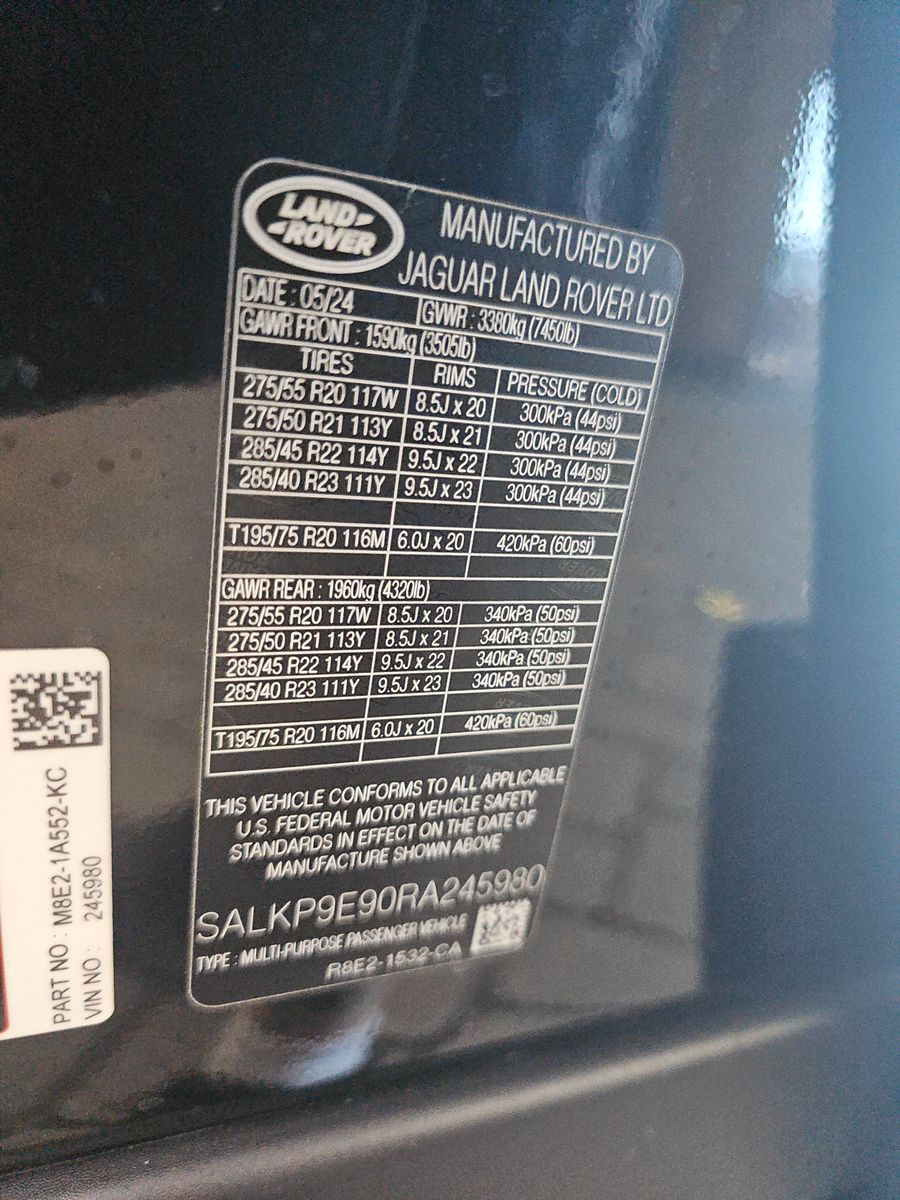 2024 Land Rover Range Rover SE AWD