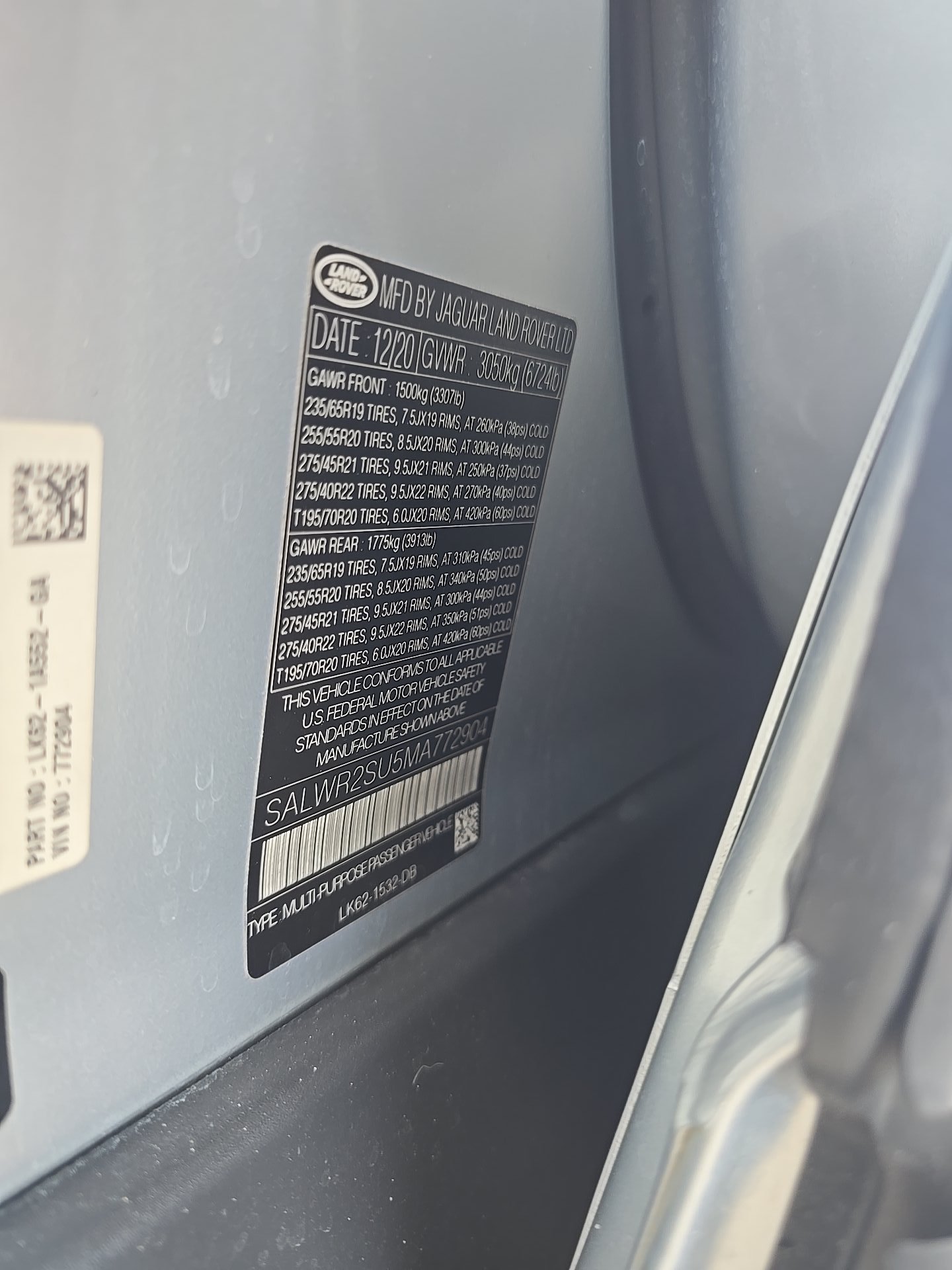 2021 Land Rover Range Rover Sport HSE Silver Edition FWD