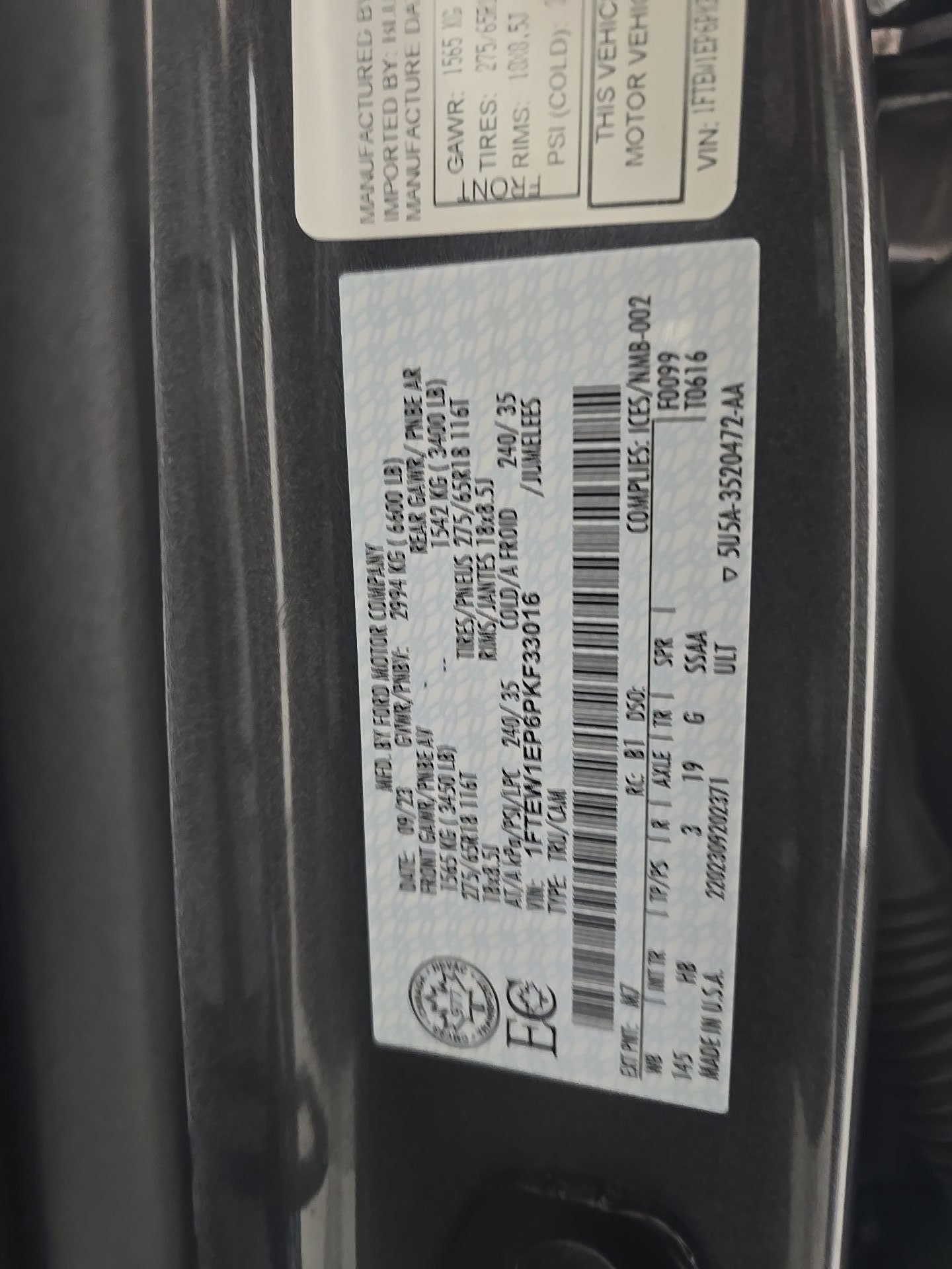 2023 Ford F-150 Lariat AWD