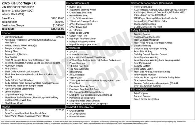 2025 Kia Sportage LX AWD