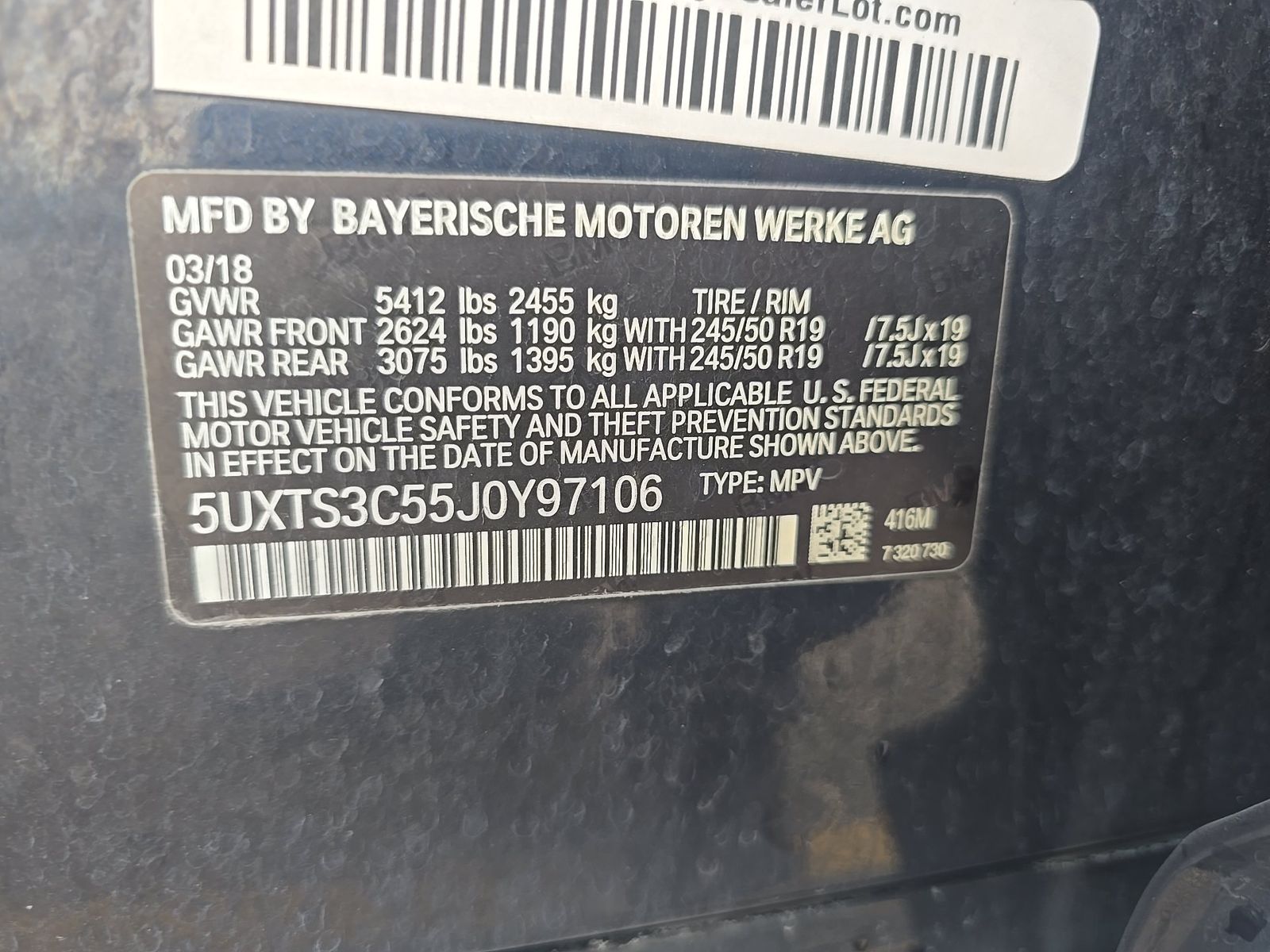 2018 BMW X3 M40i AWD