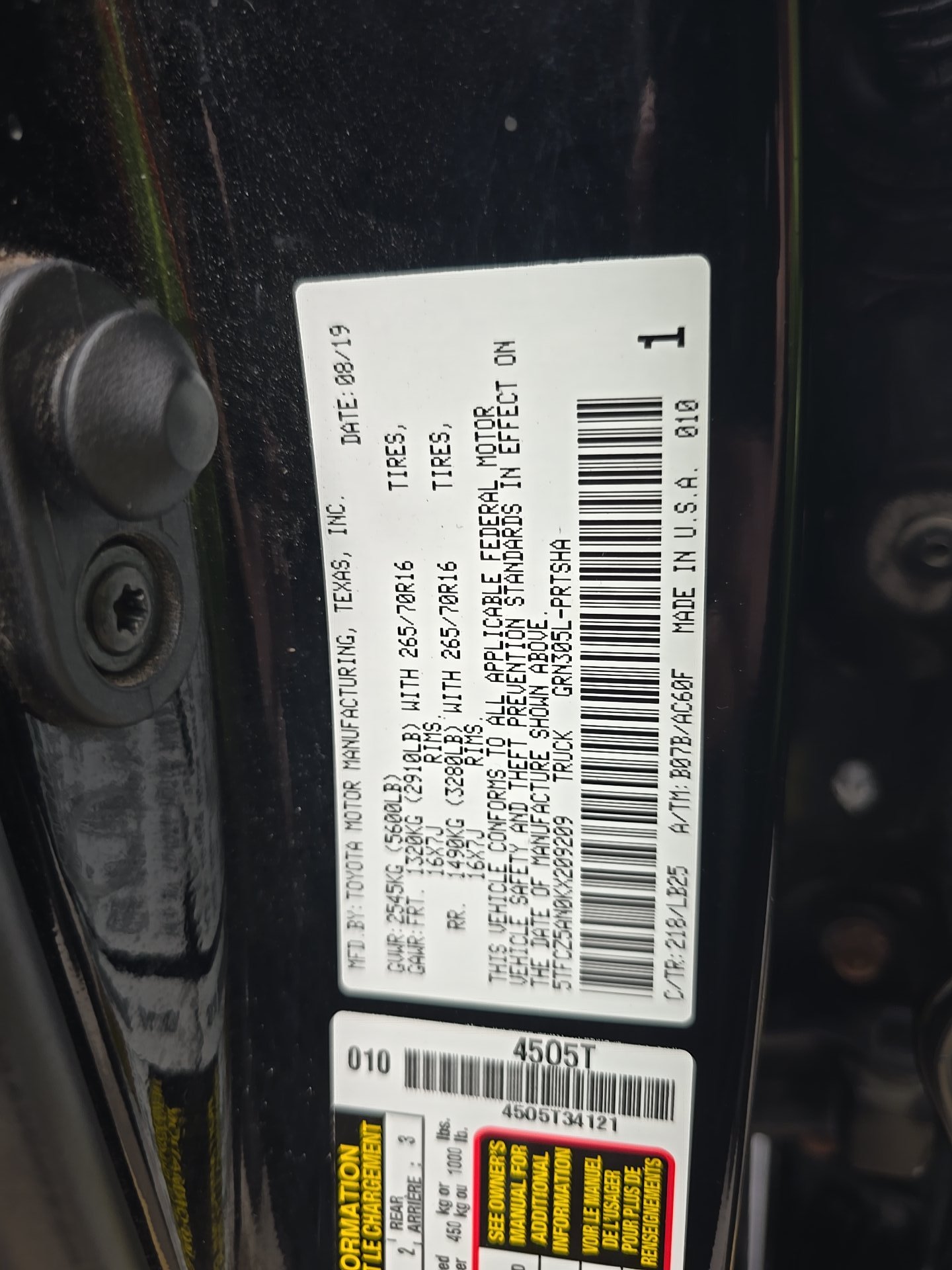 2019 Toyota Tacoma TRD Pro AWD