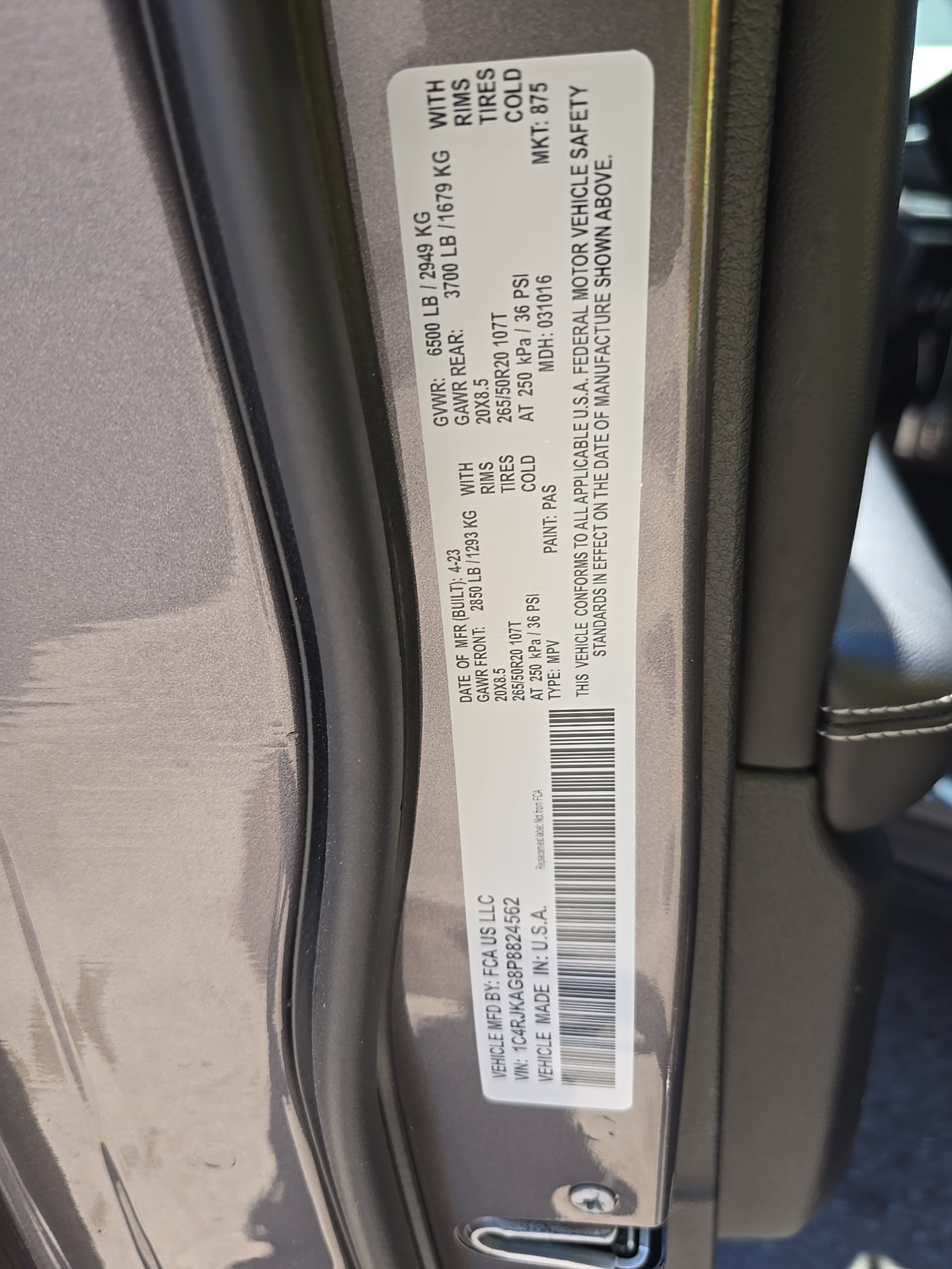 2023 Jeep Grand Cherokee L Altitude AWD