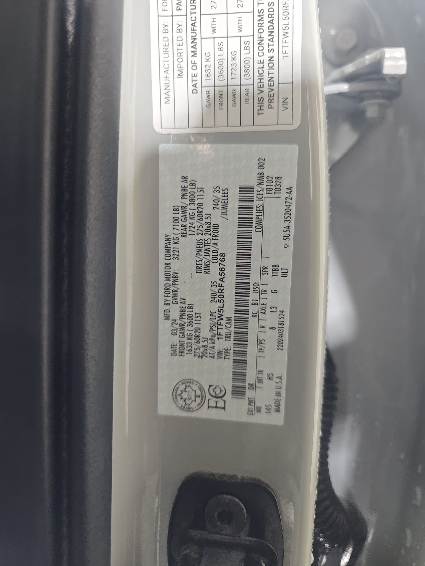 2024 Ford F-150 Lariat AWD