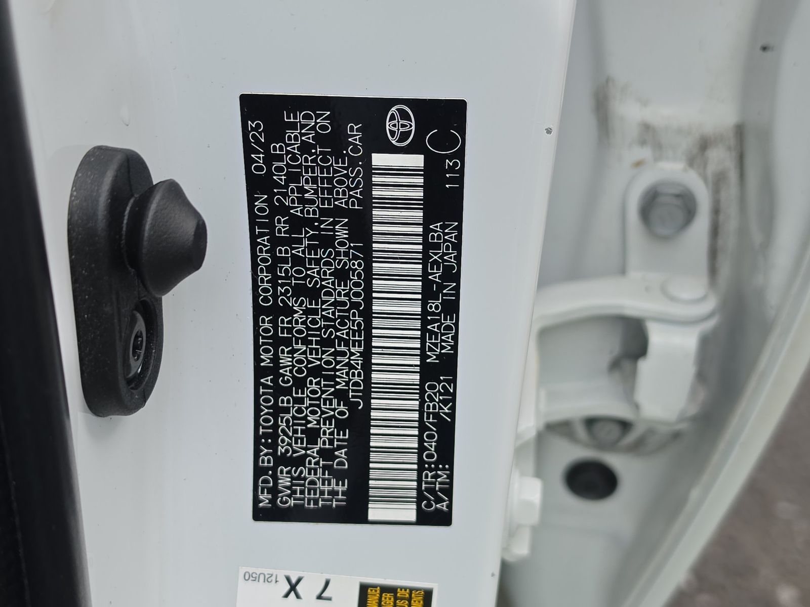 2023 Toyota Corolla LE FWD