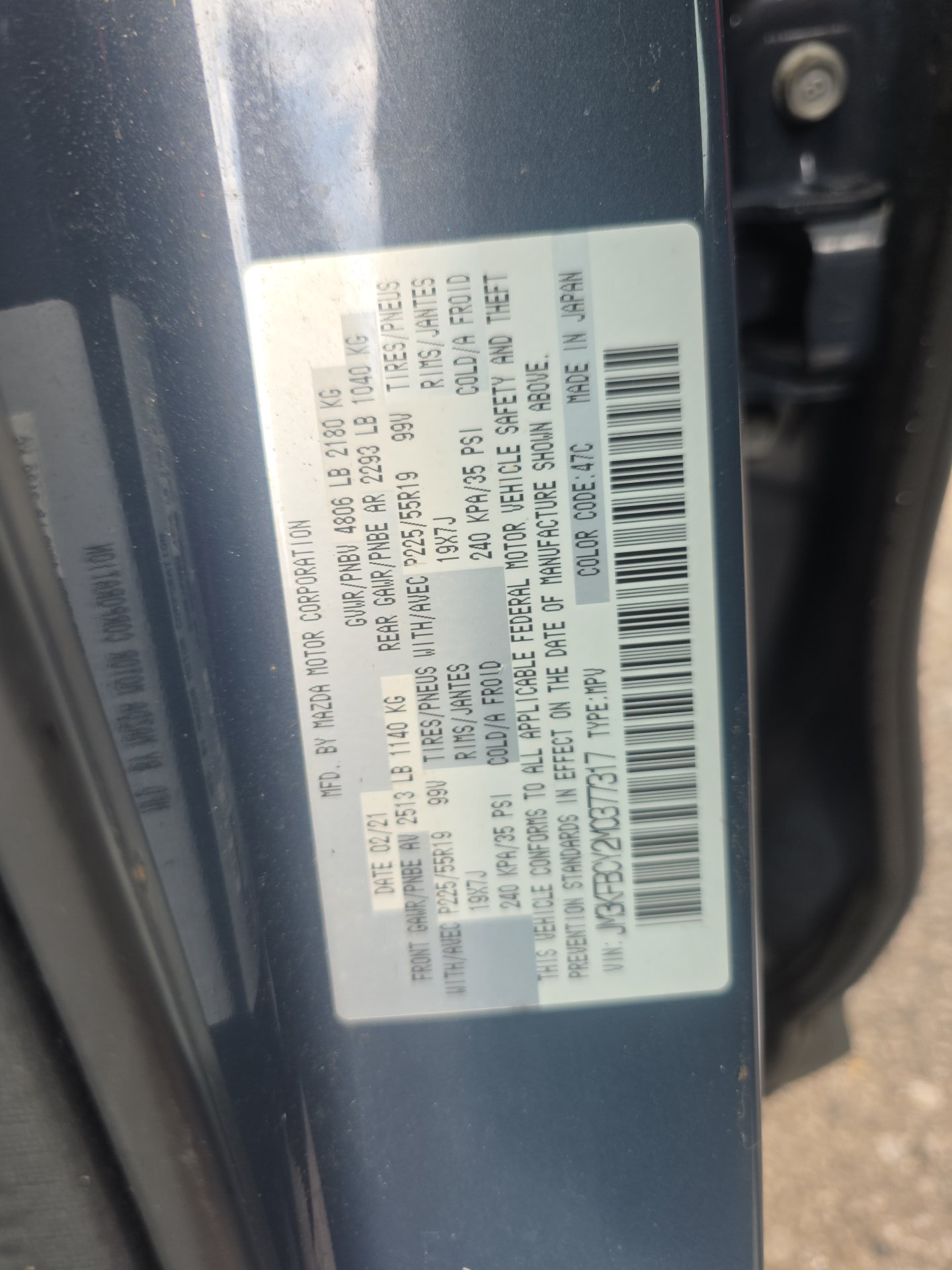 2021 MAZDA CX-5 Carbon Edition Turbo AWD