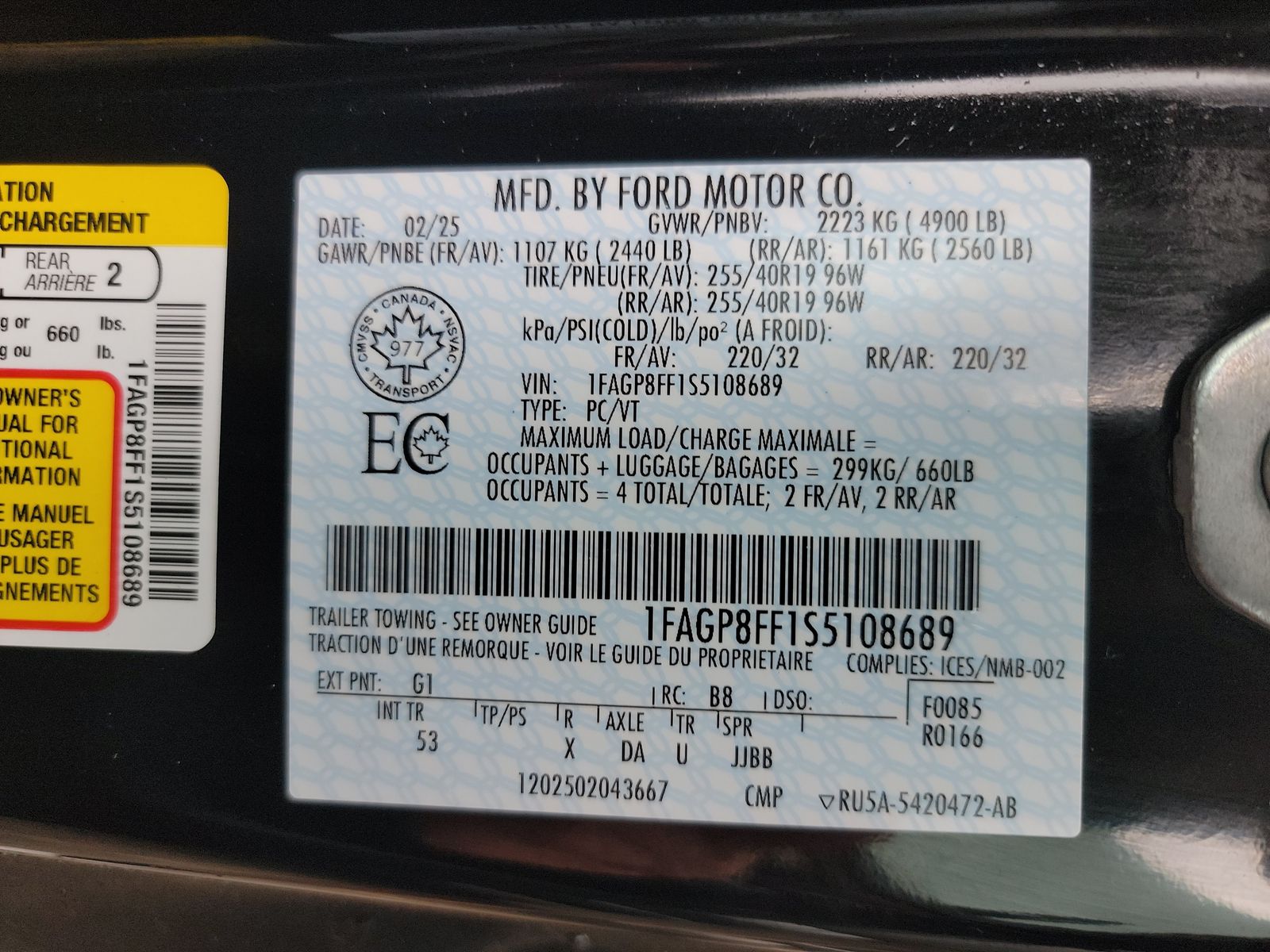 2025 Ford Mustang GT Premium RWD