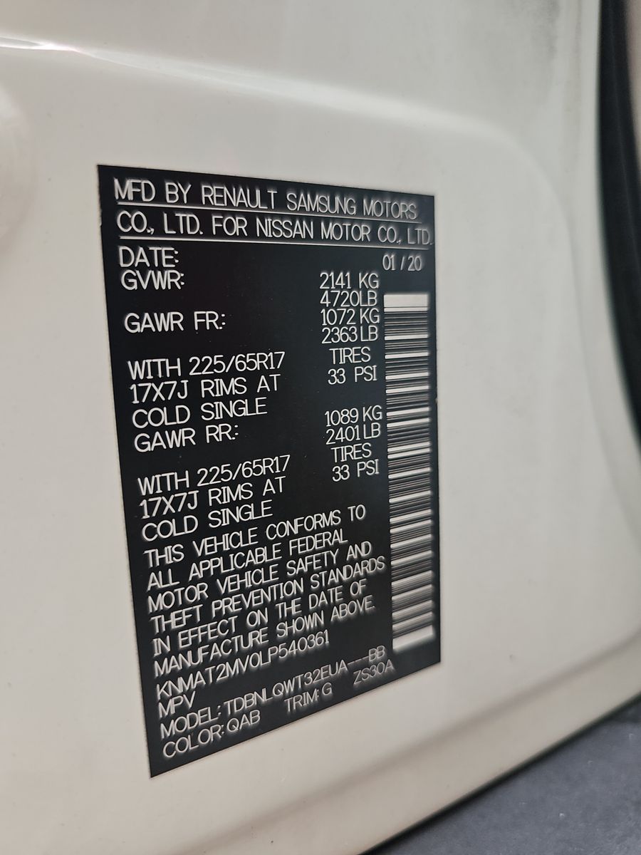 2020 Nissan Rogue SV AWD