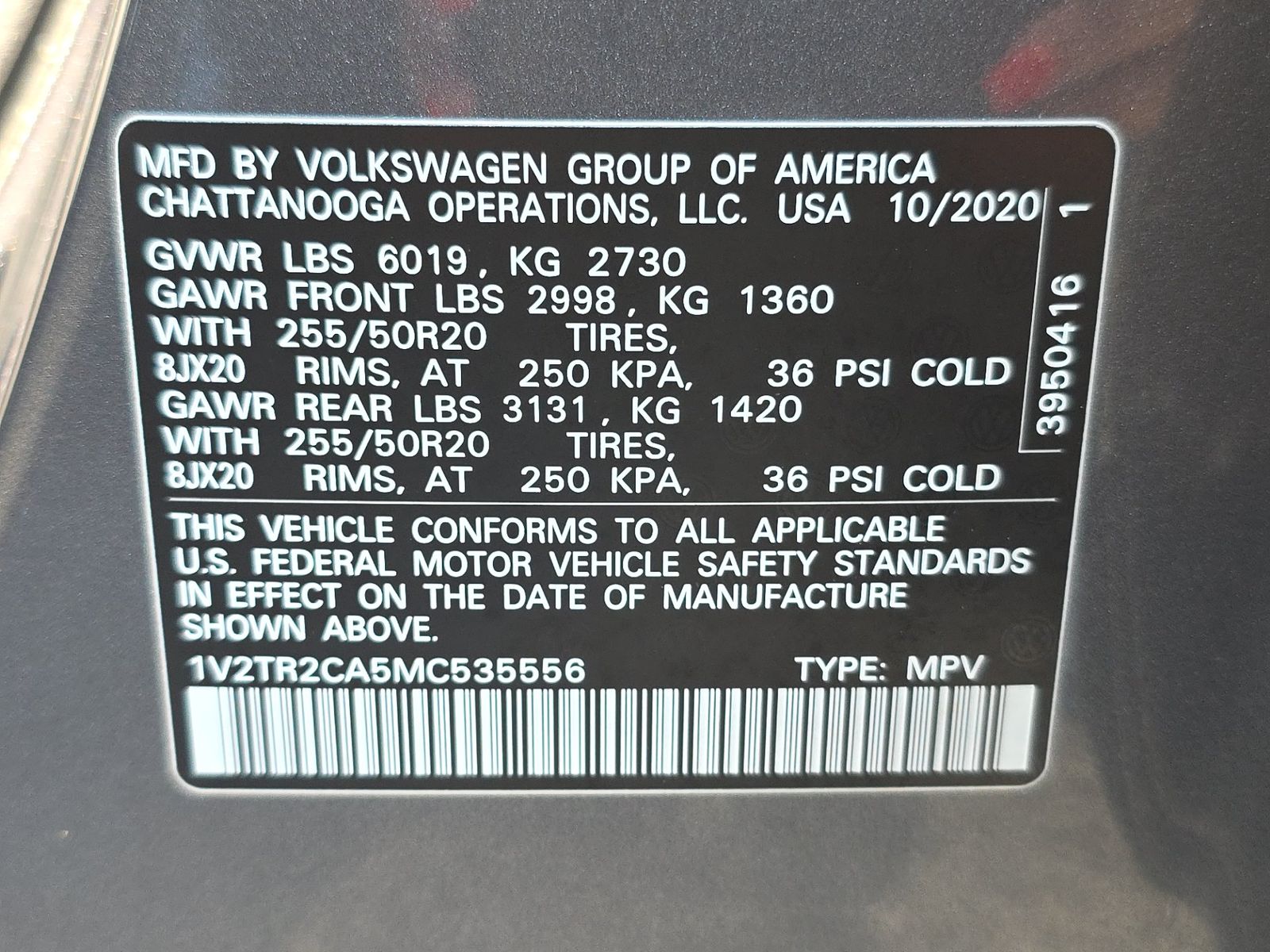 2021 Volkswagen Atlas 3.6L SEL Premium AWD
