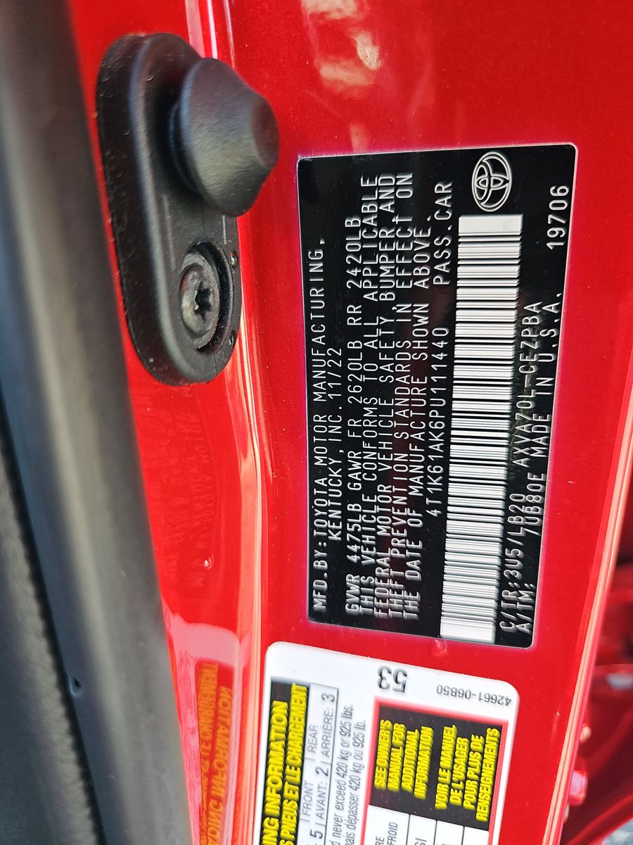 2023 Toyota Camry XSE FWD