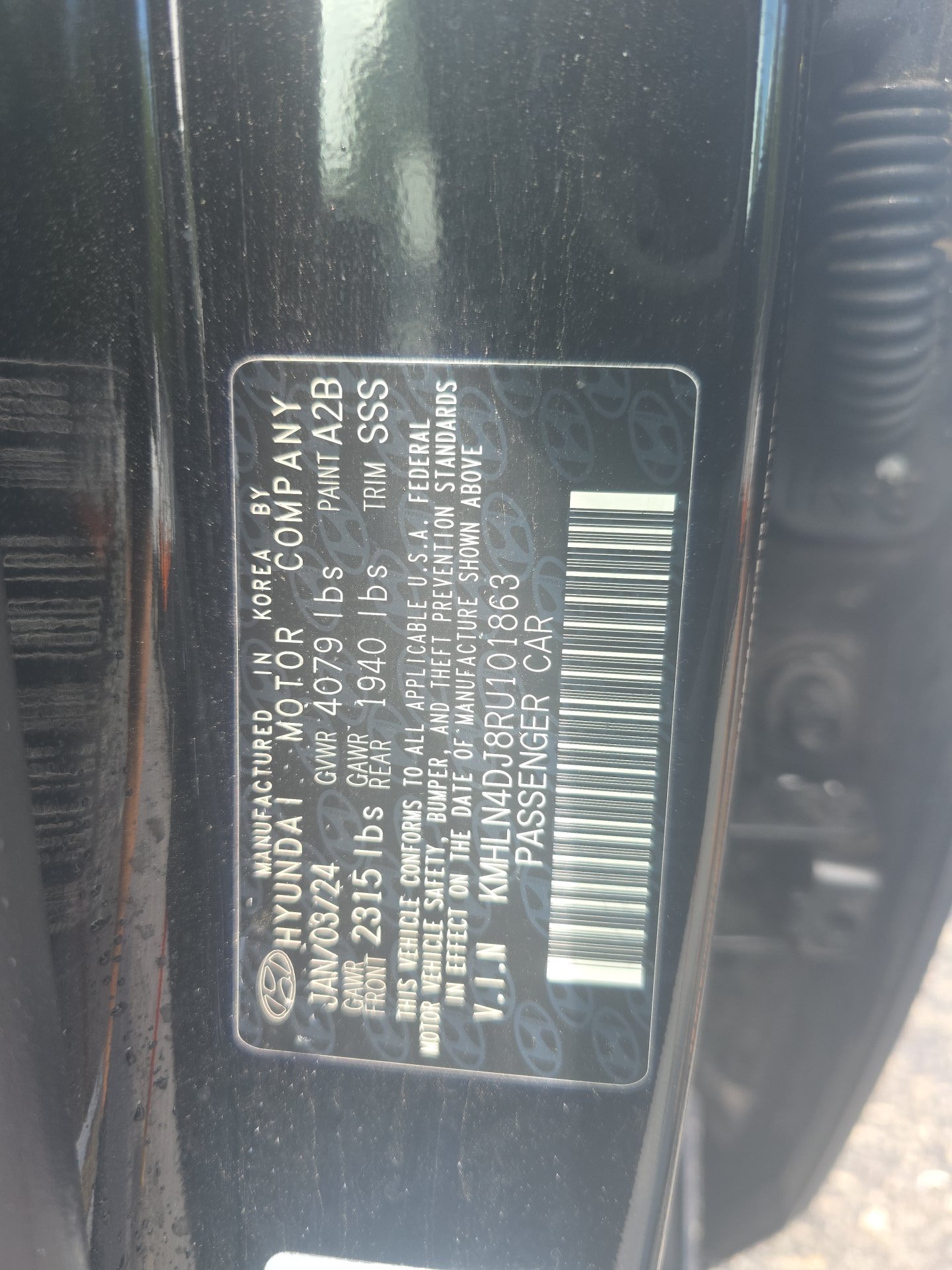 2024 Hyundai Elantra Hybrid Limited FWD
