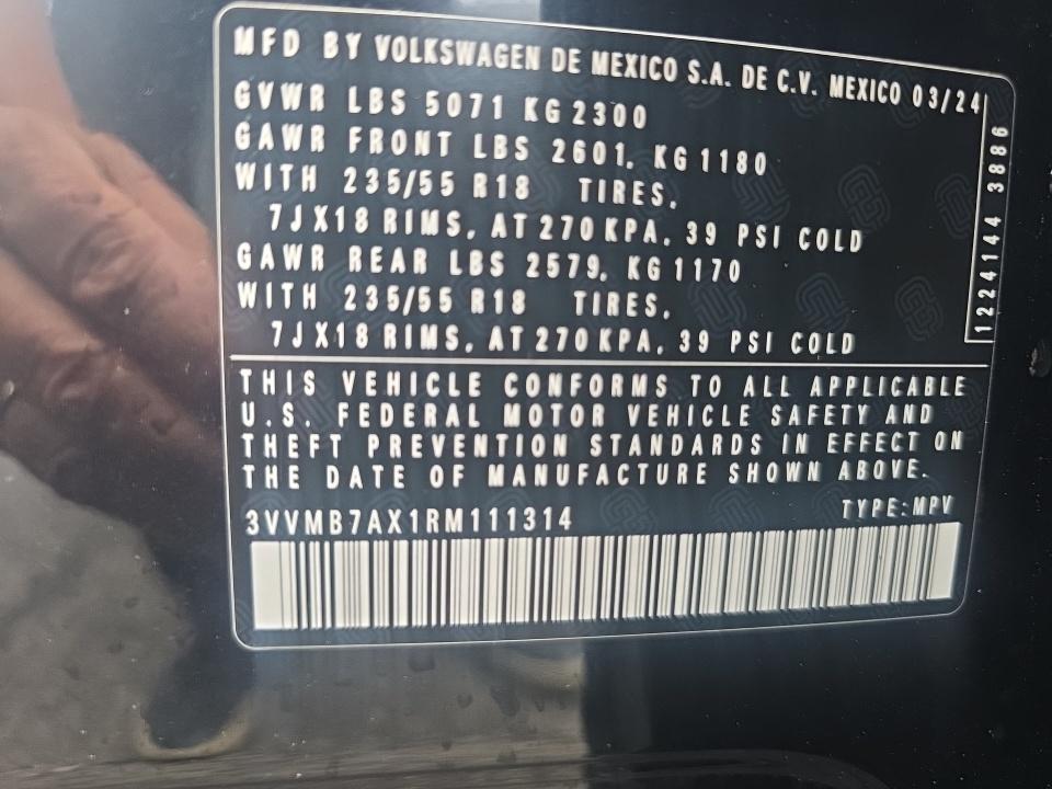 2024 Volkswagen Tiguan 2.0T SE AWD
