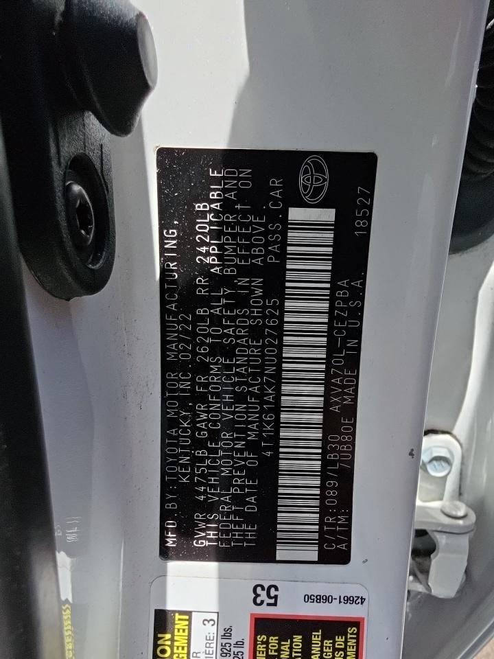 2022 Toyota Camry XSE FWD