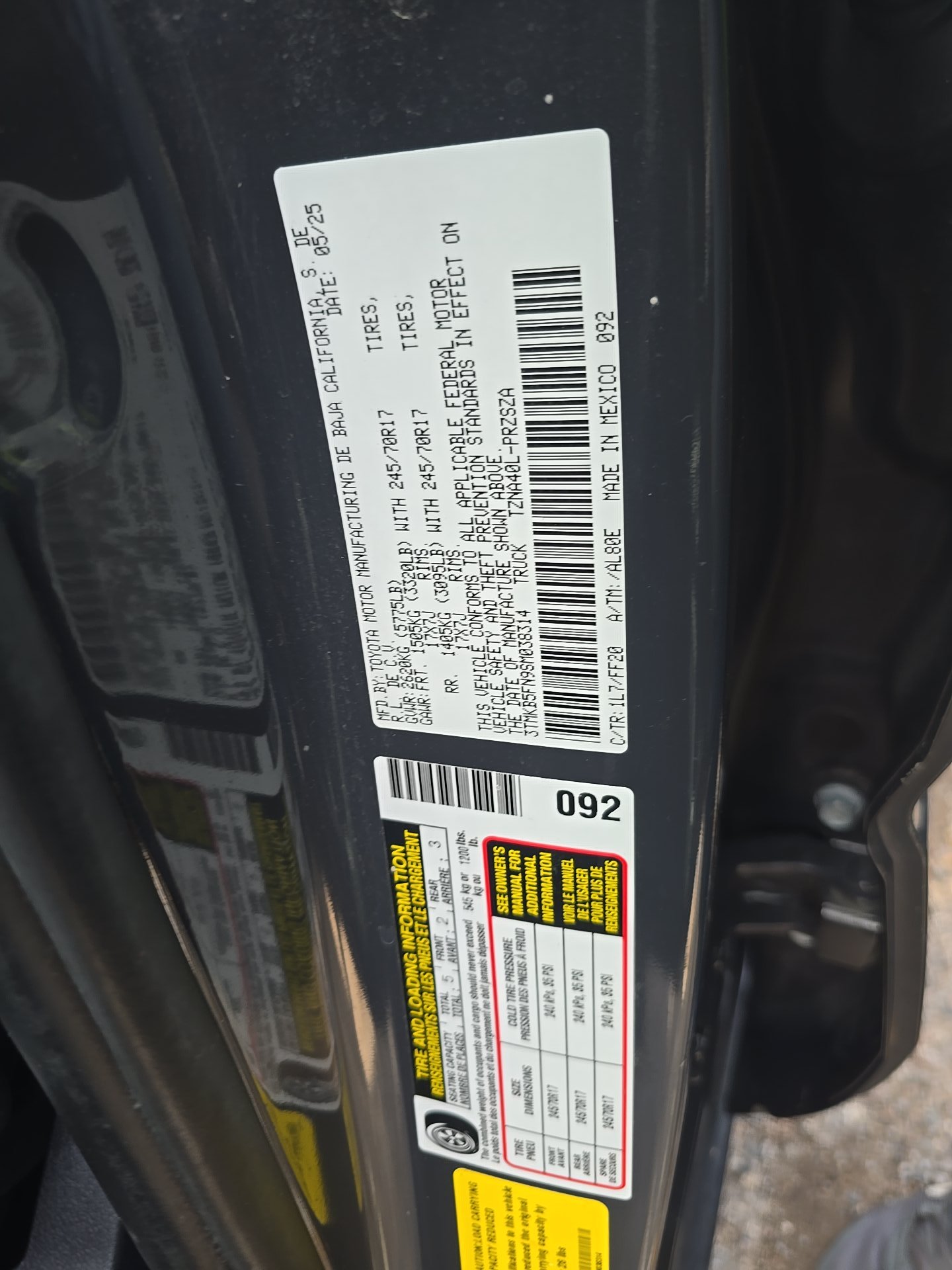 2025 Toyota Tacoma SR5 RWD