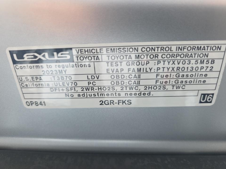2023 Lexus ES ES 350 F SPORT Handling FWD