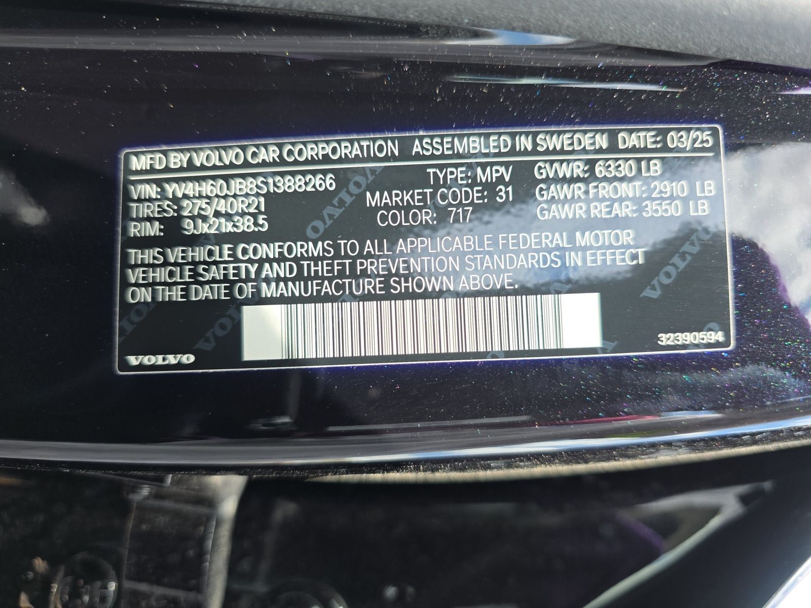 2025 Volvo XC90 Plug-In Hybrid T8 Plus AWD