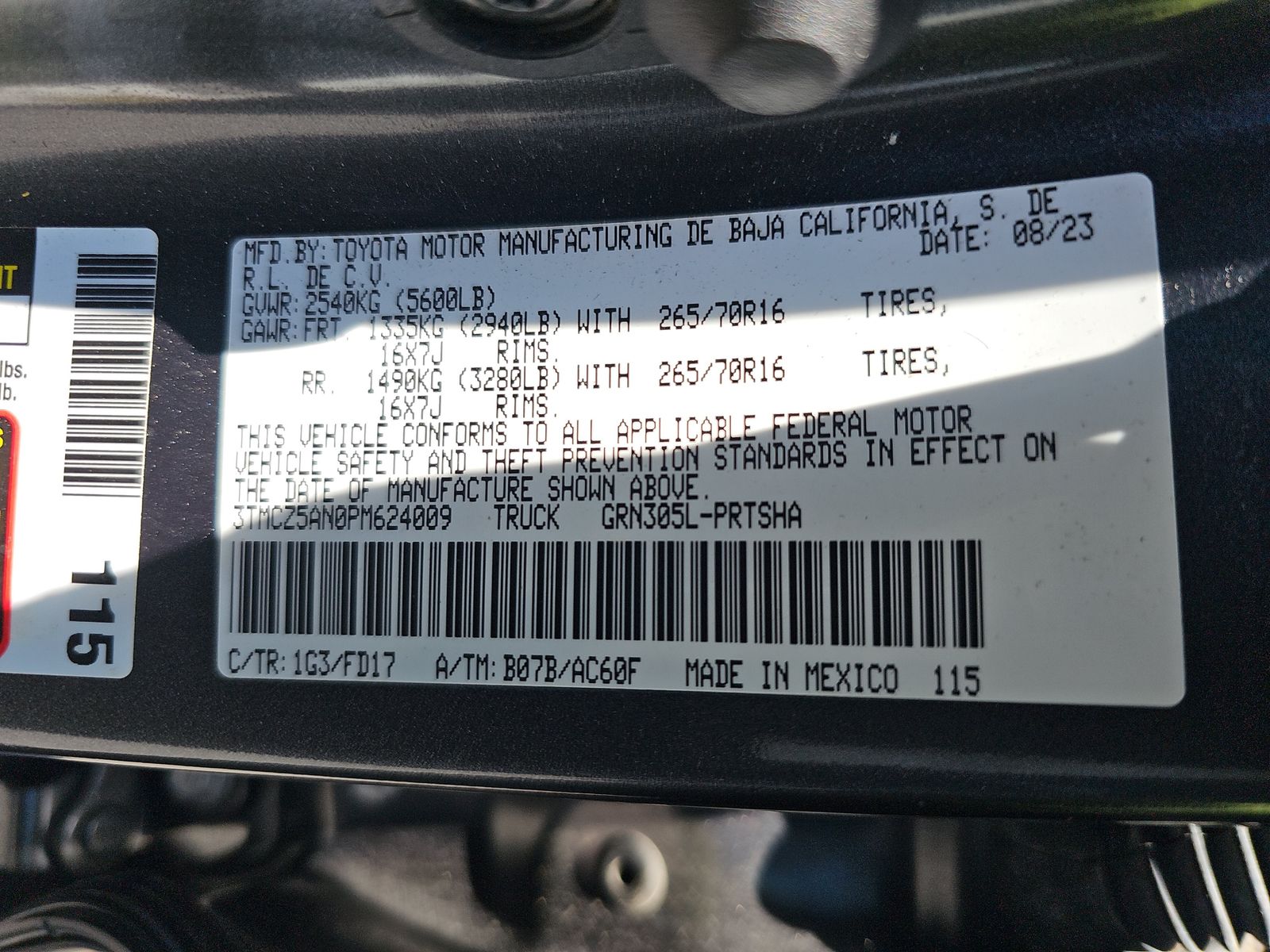 2023 Toyota Tacoma TRD Off-Road AWD