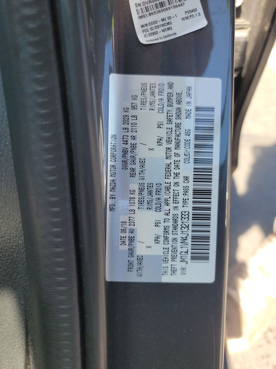 2018 MAZDA MAZDA6 Touring FWD