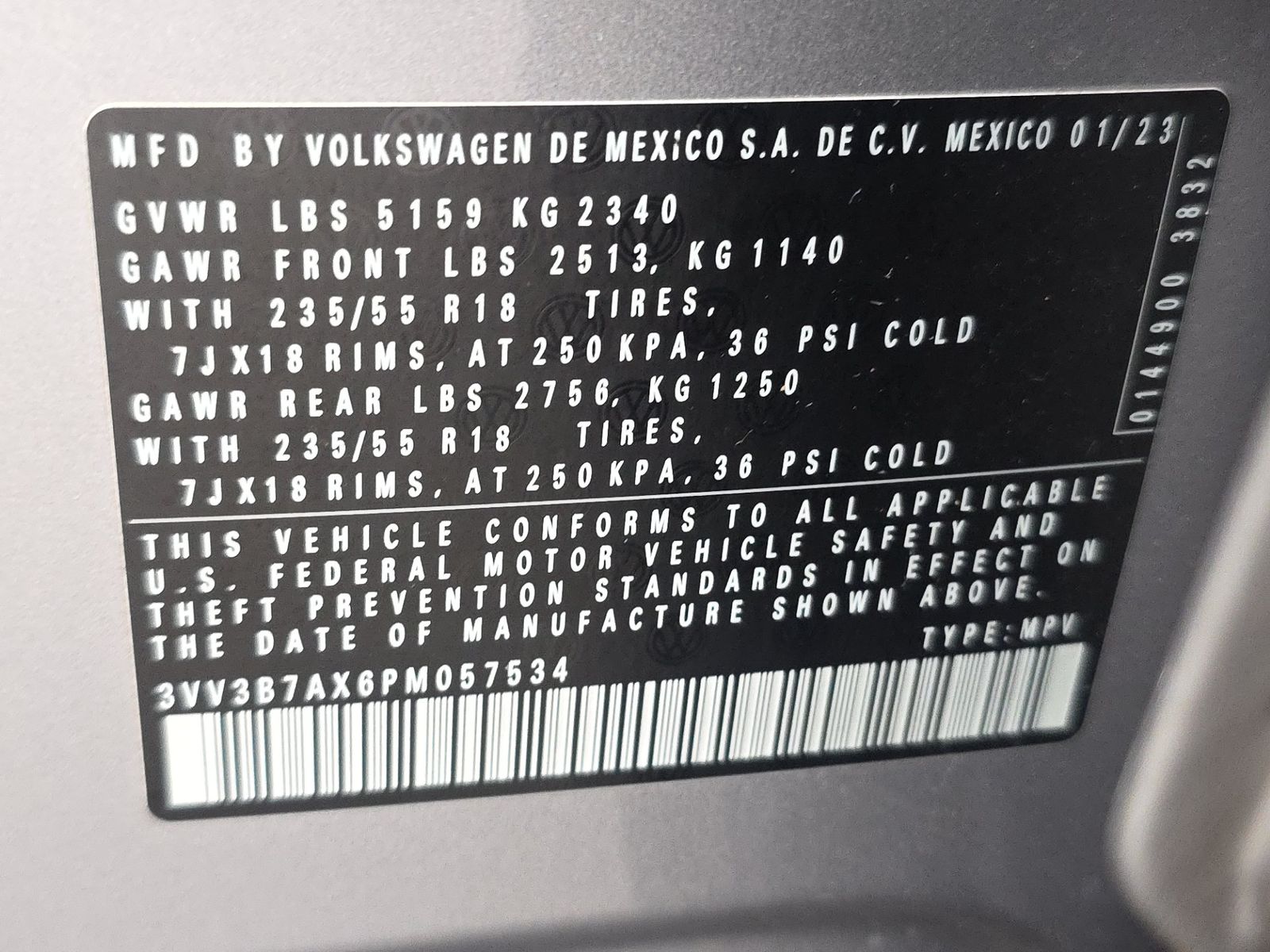 2023 Volkswagen Tiguan 2.0T SE FWD