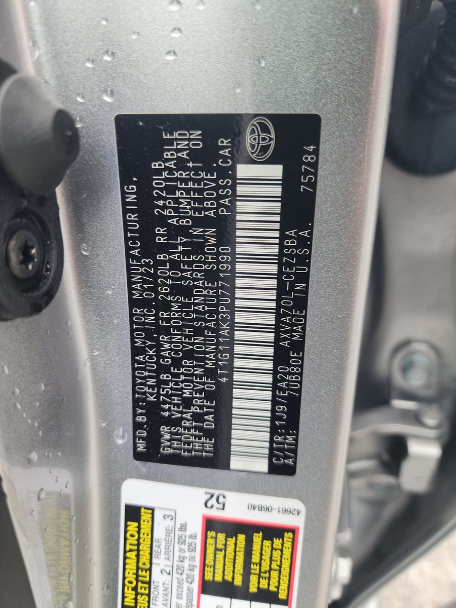 2023 Toyota Camry SE FWD
