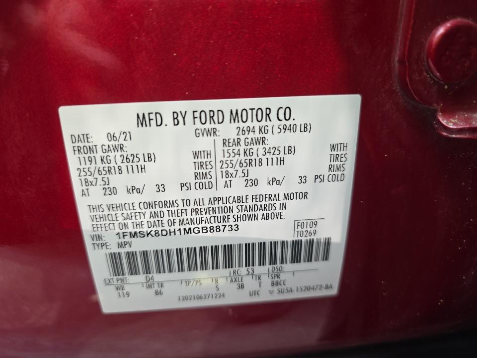 2021 Ford Explorer XLT AWD