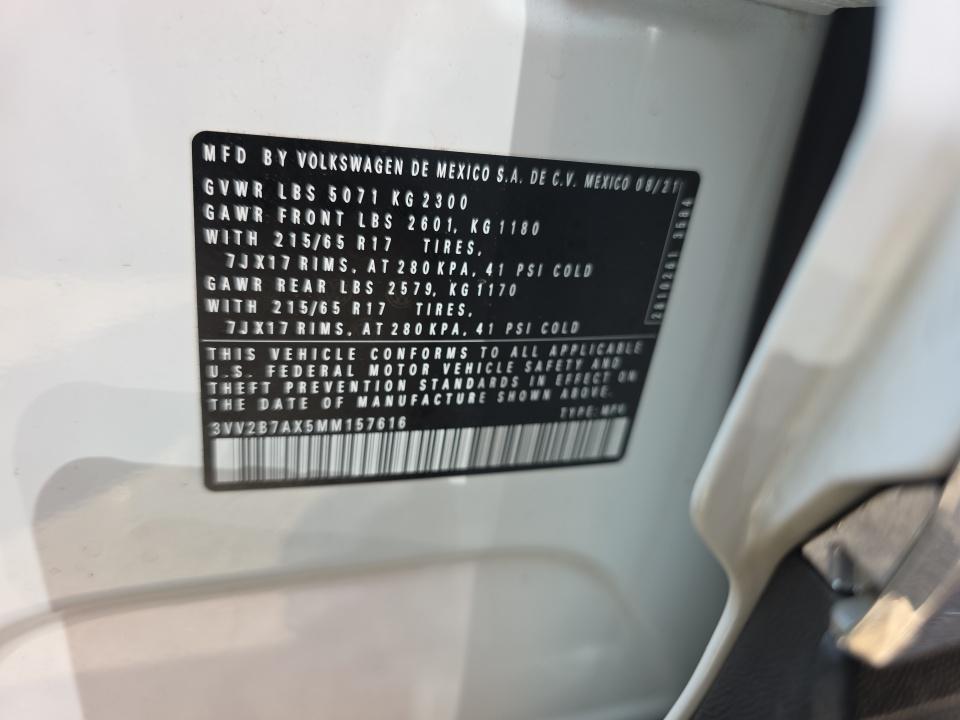 2021 Volkswagen Tiguan 2.0T SEL AWD