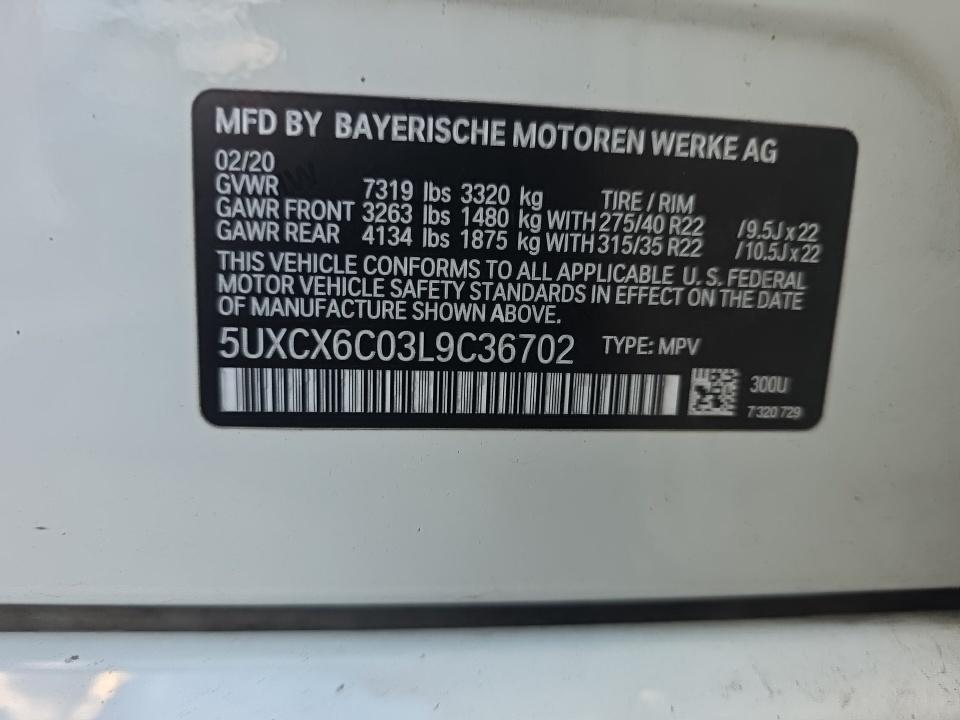 2020 BMW X7 M50i AWD