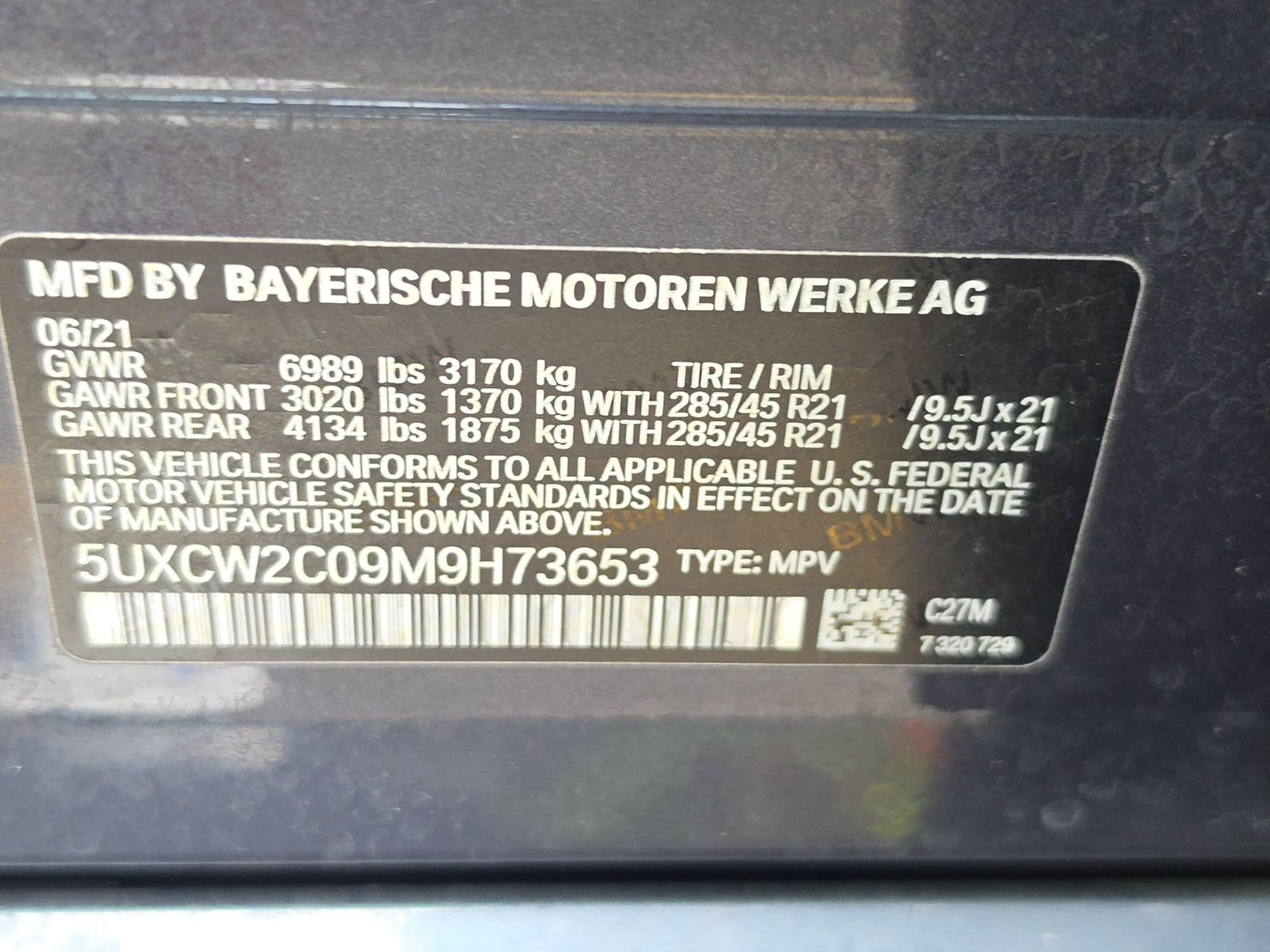 2021 BMW X7 xDrive40i AWD