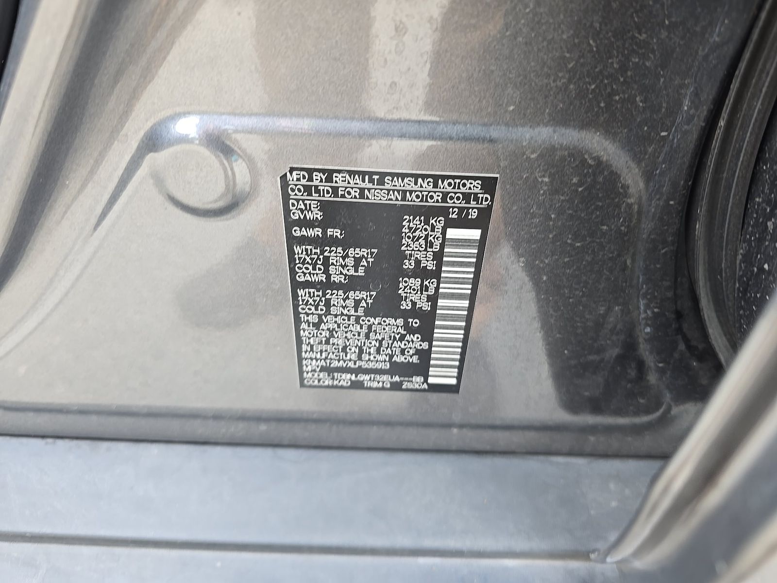 2020 Nissan Rogue SV AWD