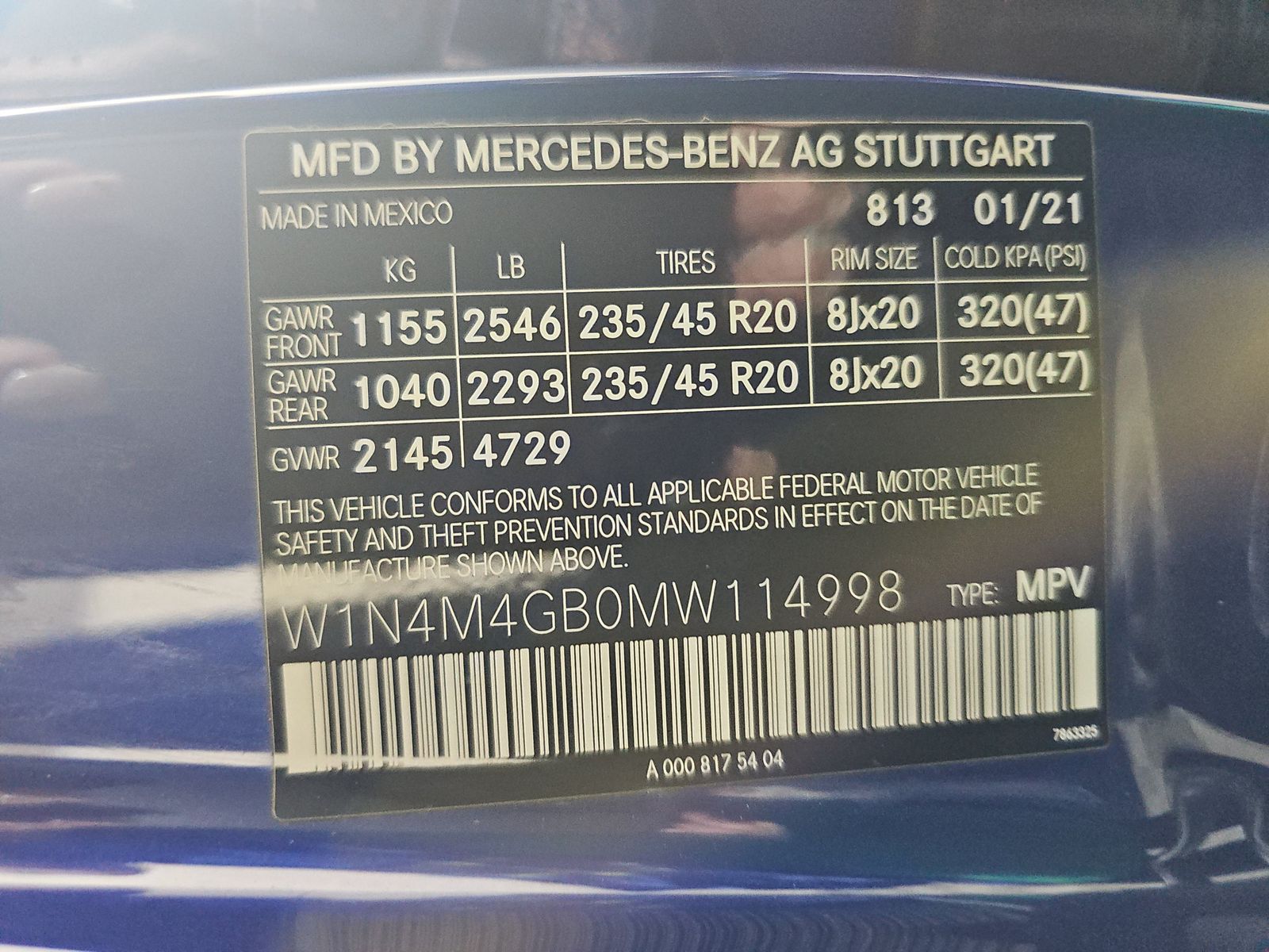 2021 Mercedes-Benz GLB GLB 250 FWD
