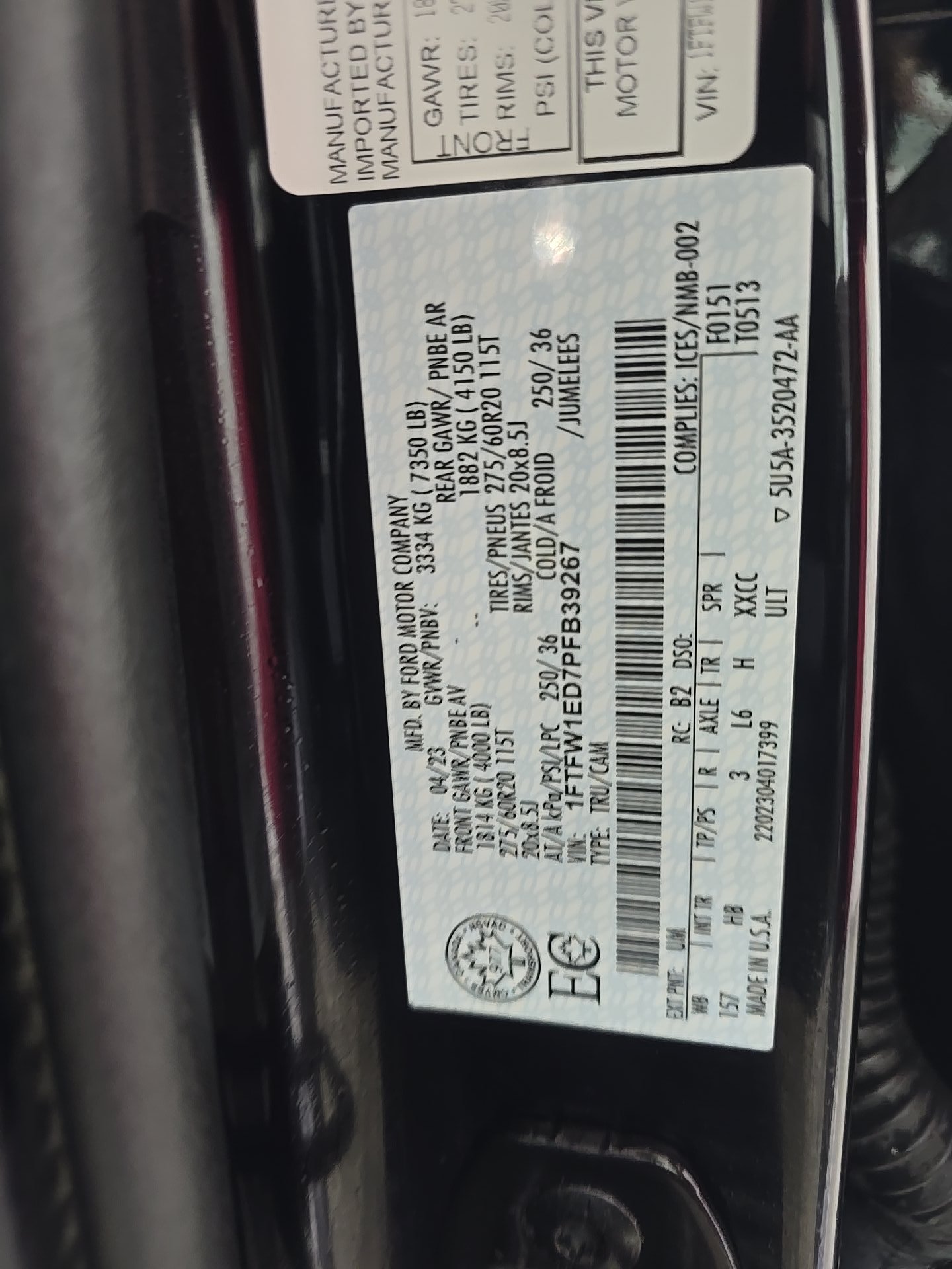 2023 Ford F-150 Hybrid Lariat AWD