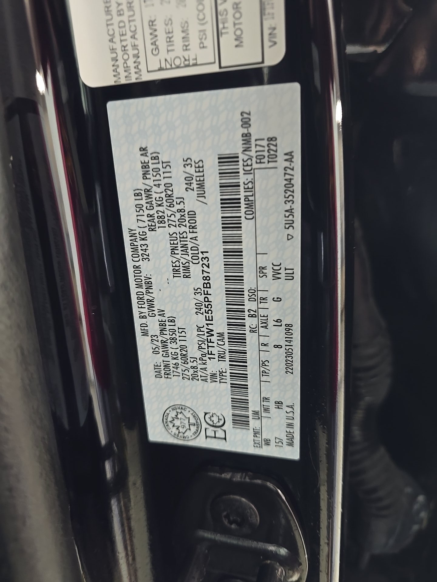 2023 Ford F-150 Lariat AWD