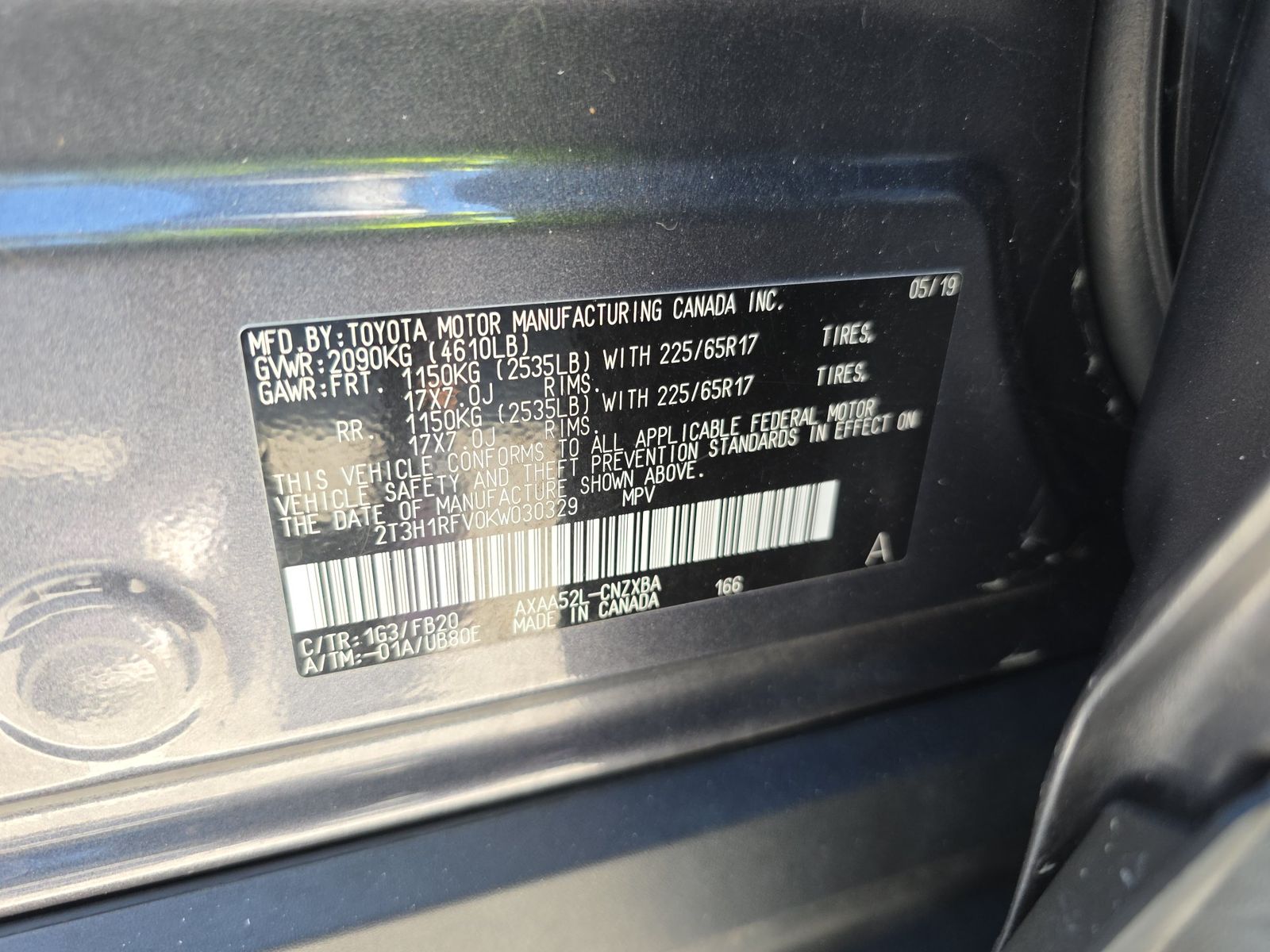 2019 Toyota RAV4 LE FWD