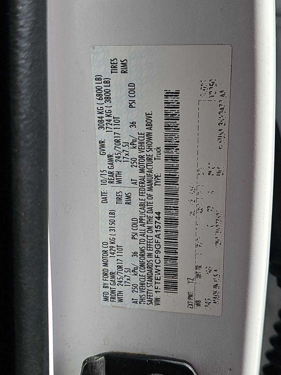 2016 Ford F-150 XLT RWD