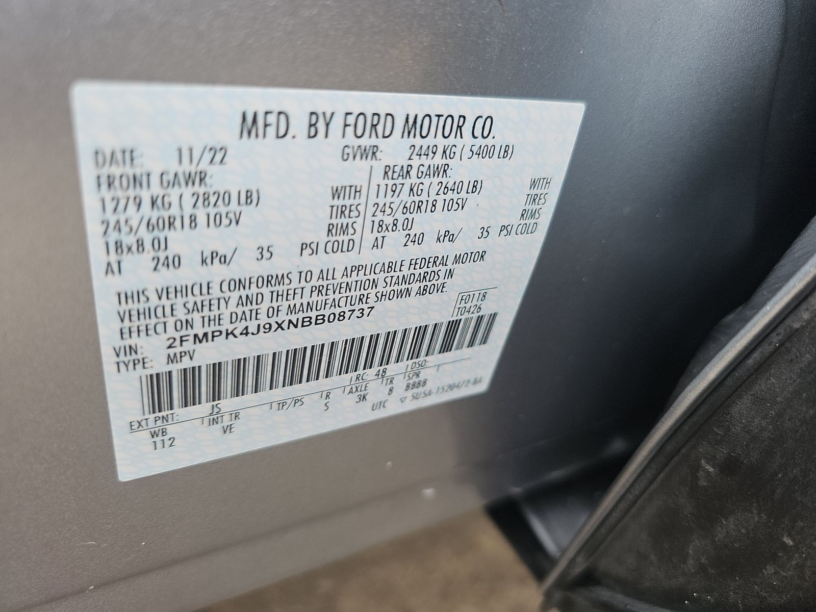 2022 Ford Edge SEL AWD