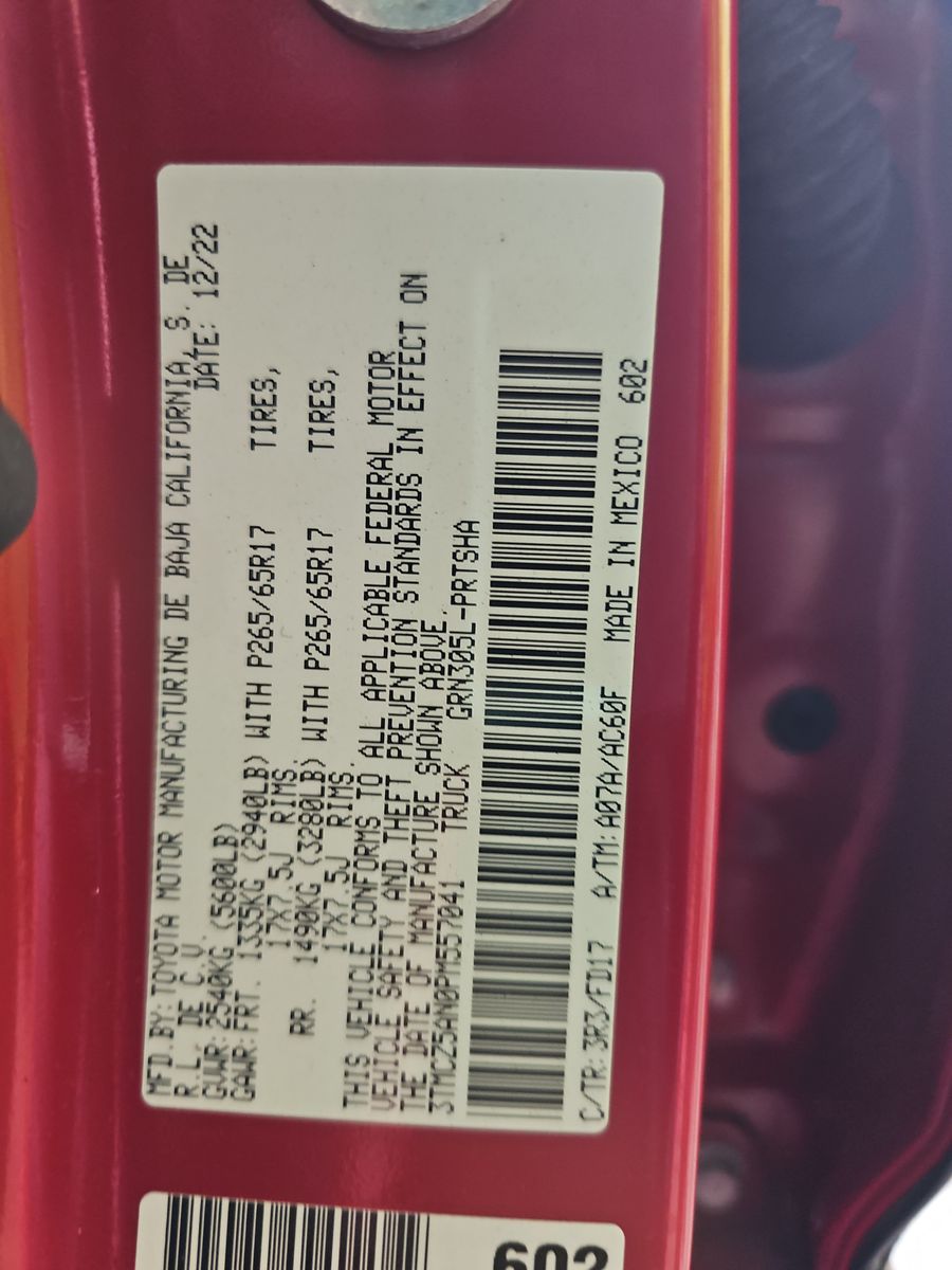 2023 Toyota Tacoma TRD Sport AWD
