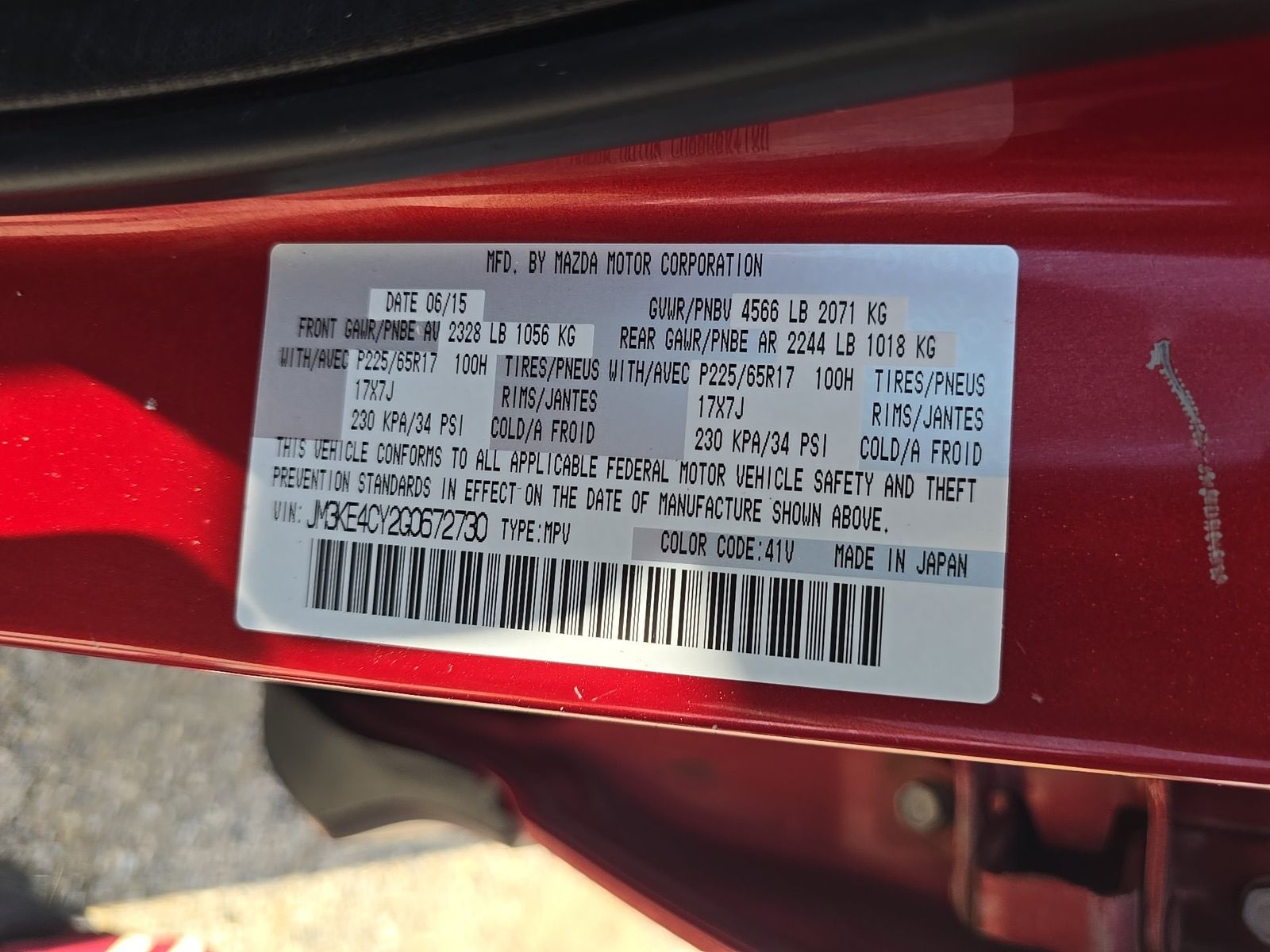 2016 MAZDA CX-5 Touring AWD
