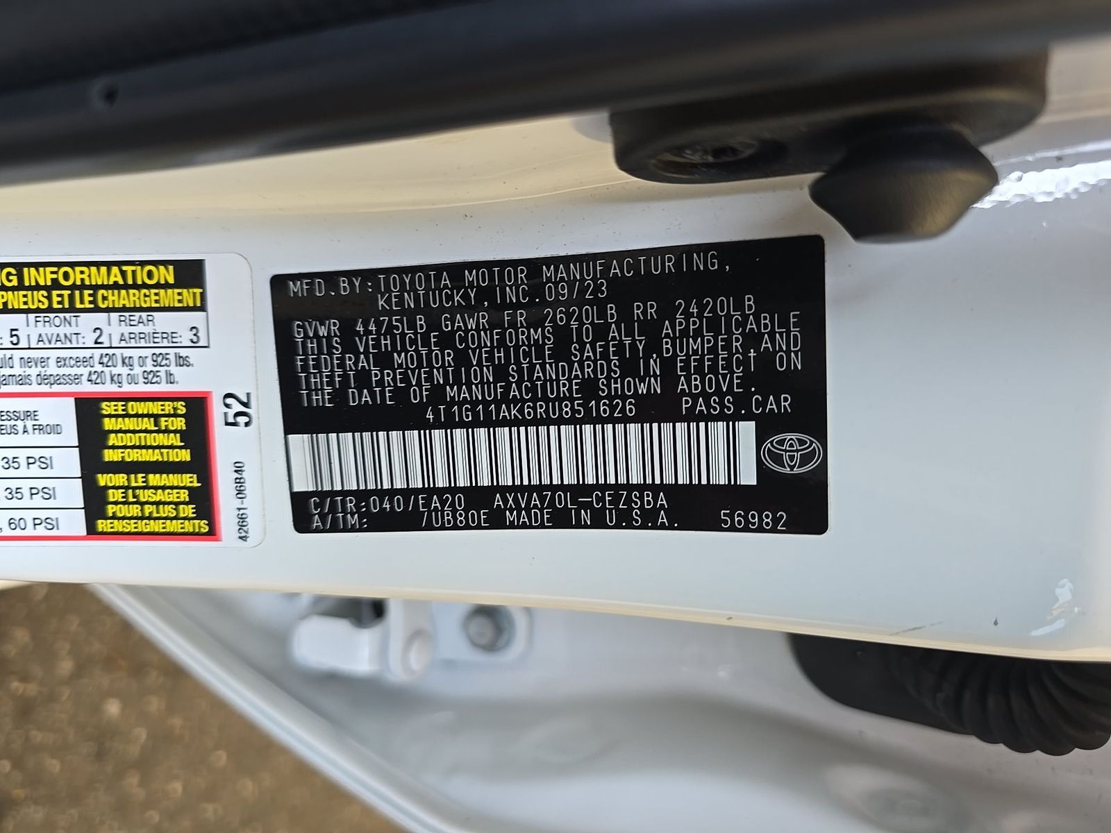 2024 Toyota Camry SE FWD