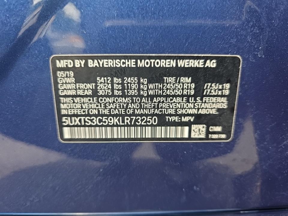 2019 BMW X3 M40i AWD