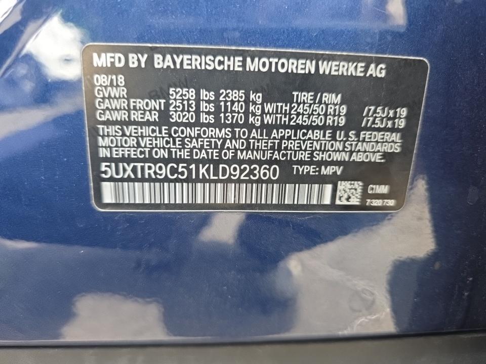 2019 BMW X3 xDrive30i AWD