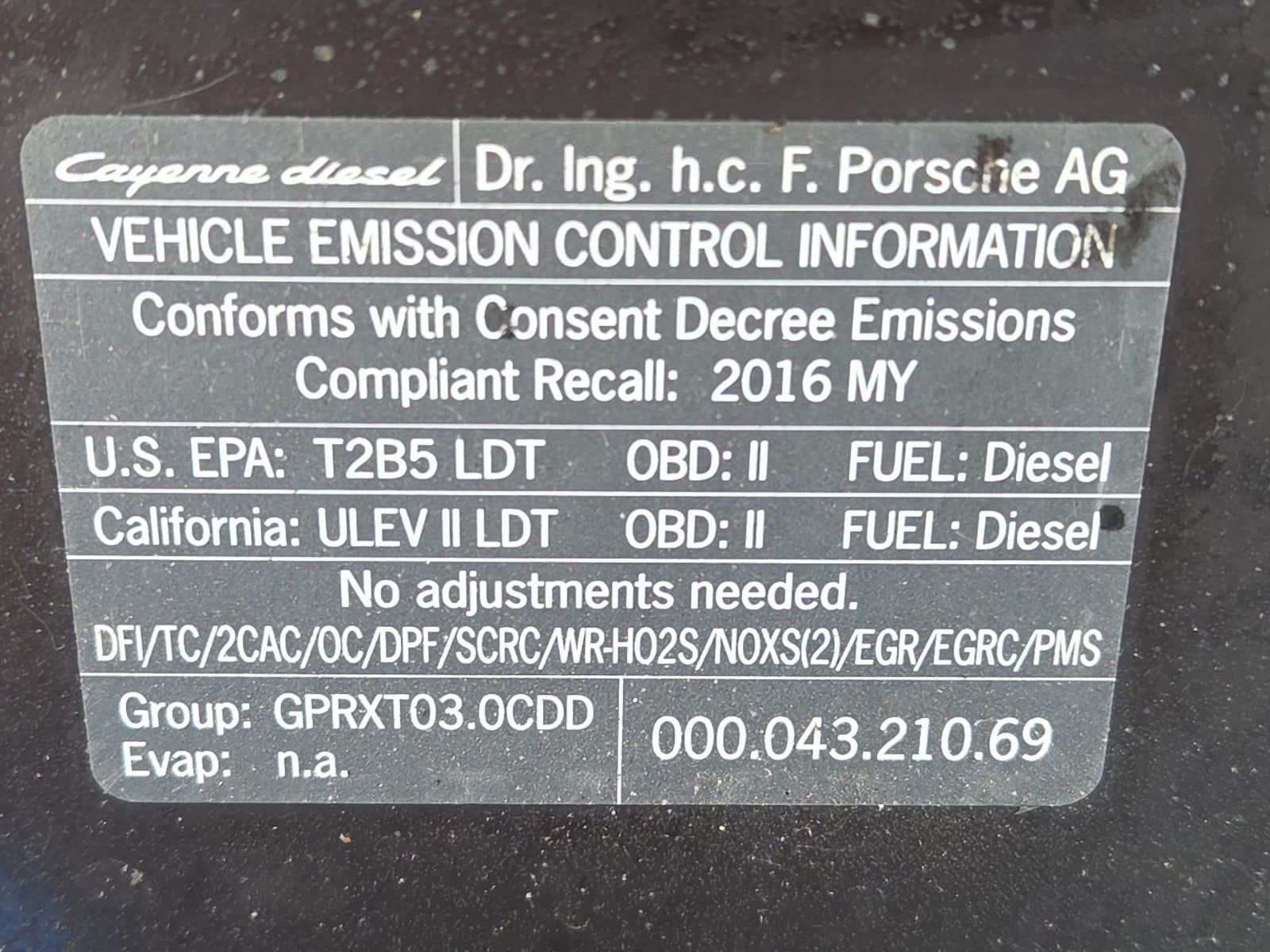 2016 Porsche Cayenne Diesel AWD