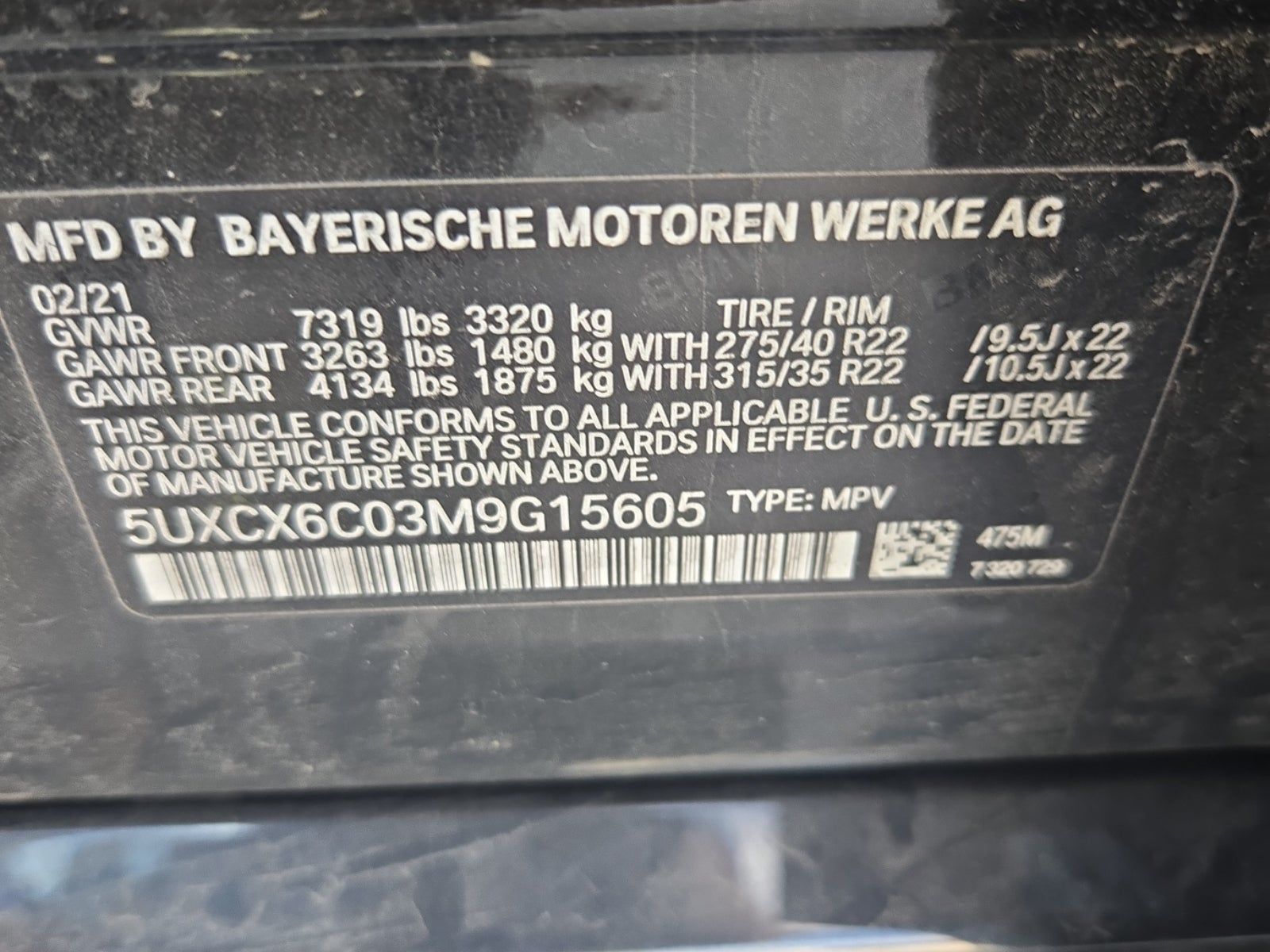 2021 BMW X7 M50i AWD