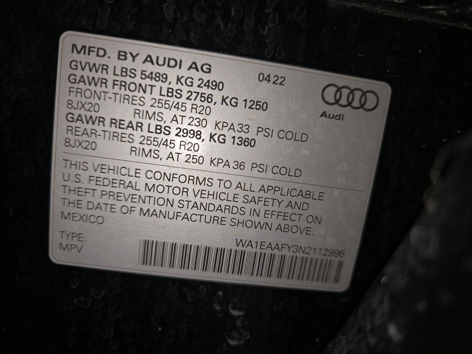 2022 Audi Q5 S line Premium Plus AWD