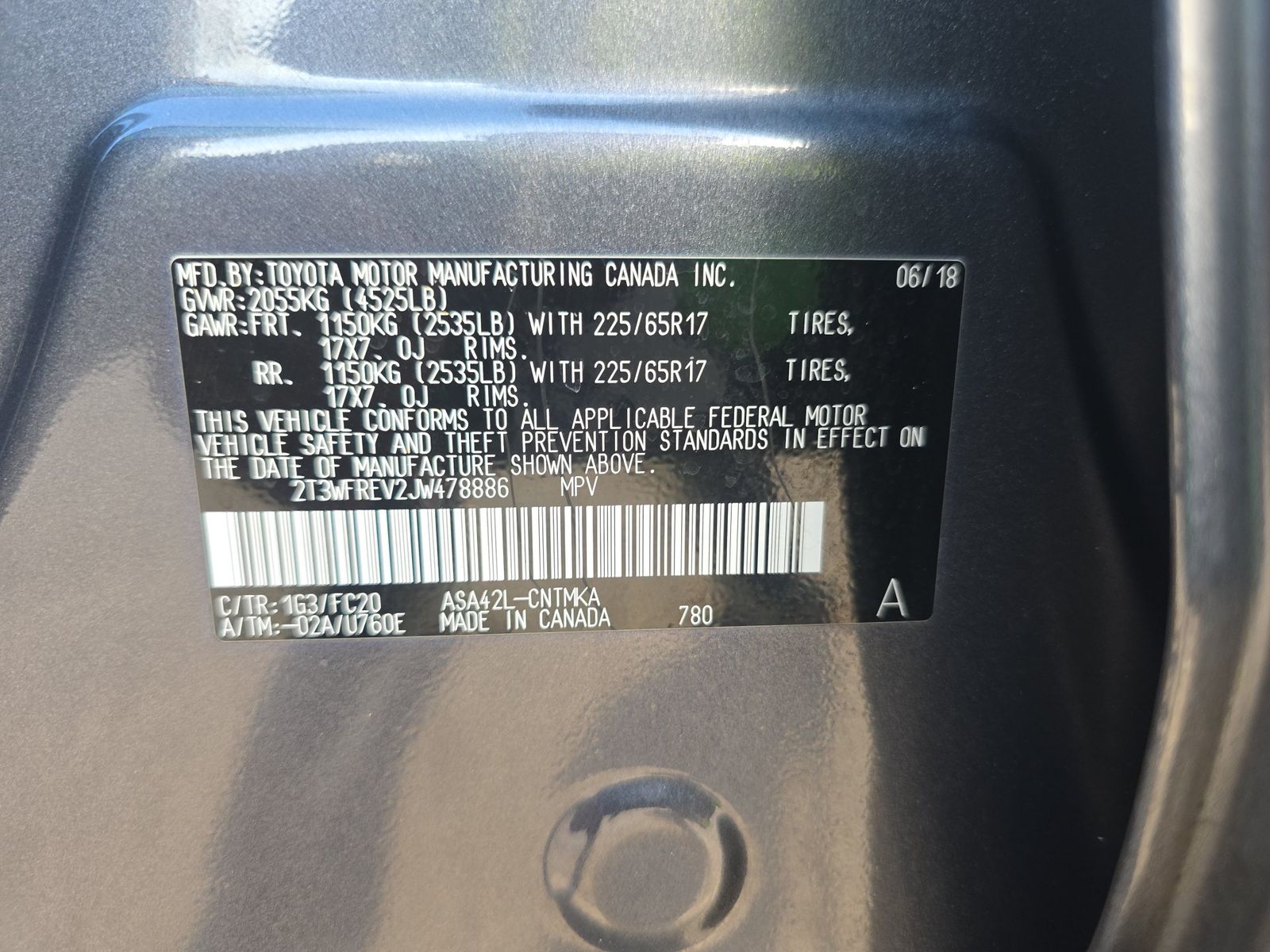 2018 Toyota RAV4 XLE FWD