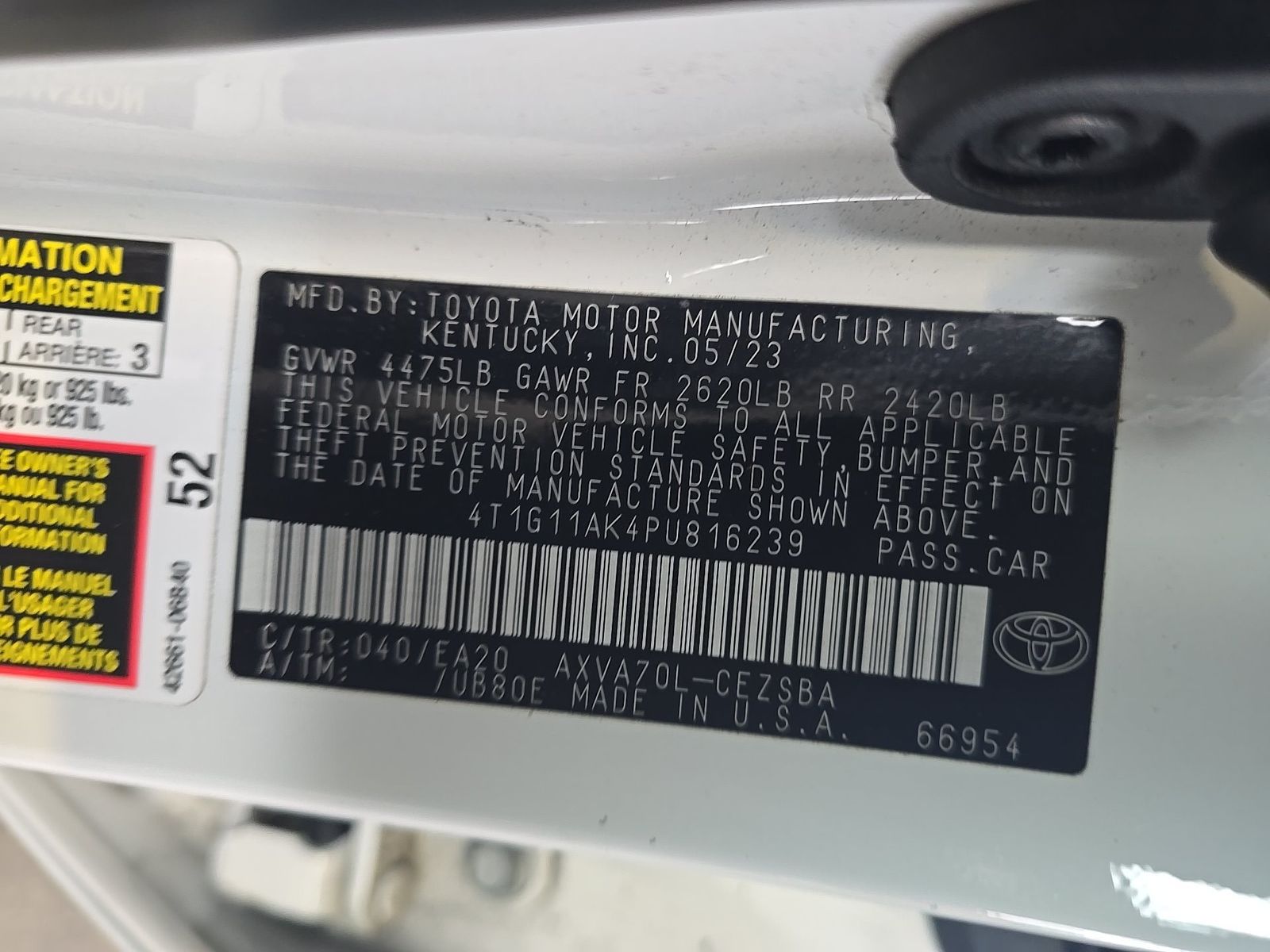 2023 Toyota Camry SE FWD