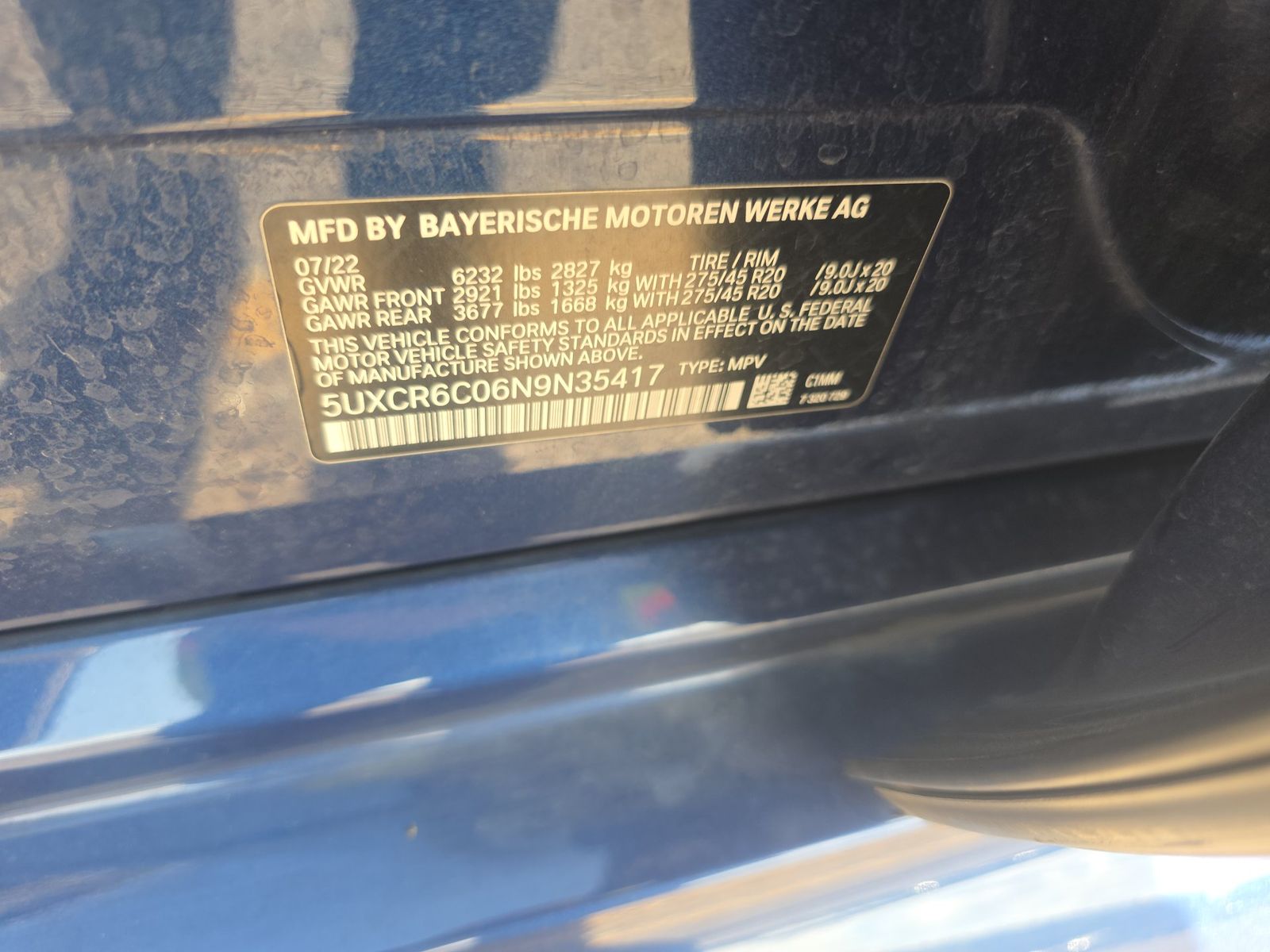 2022 BMW X5 xDrive40i AWD