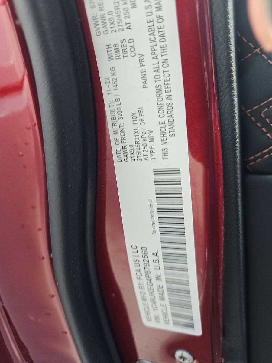 2023 Jeep Grand Cherokee L Summit Reserve AWD
