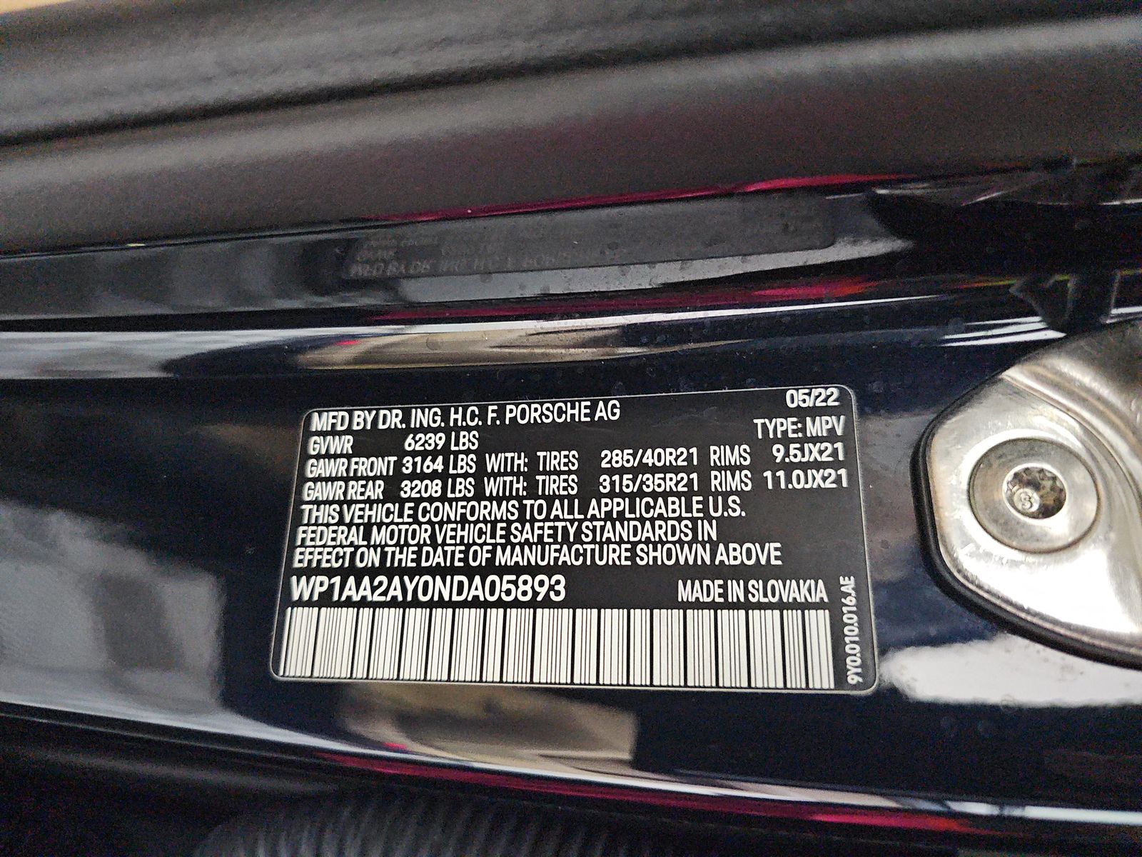 2022 Porsche Cayenne Platinum Edition AWD