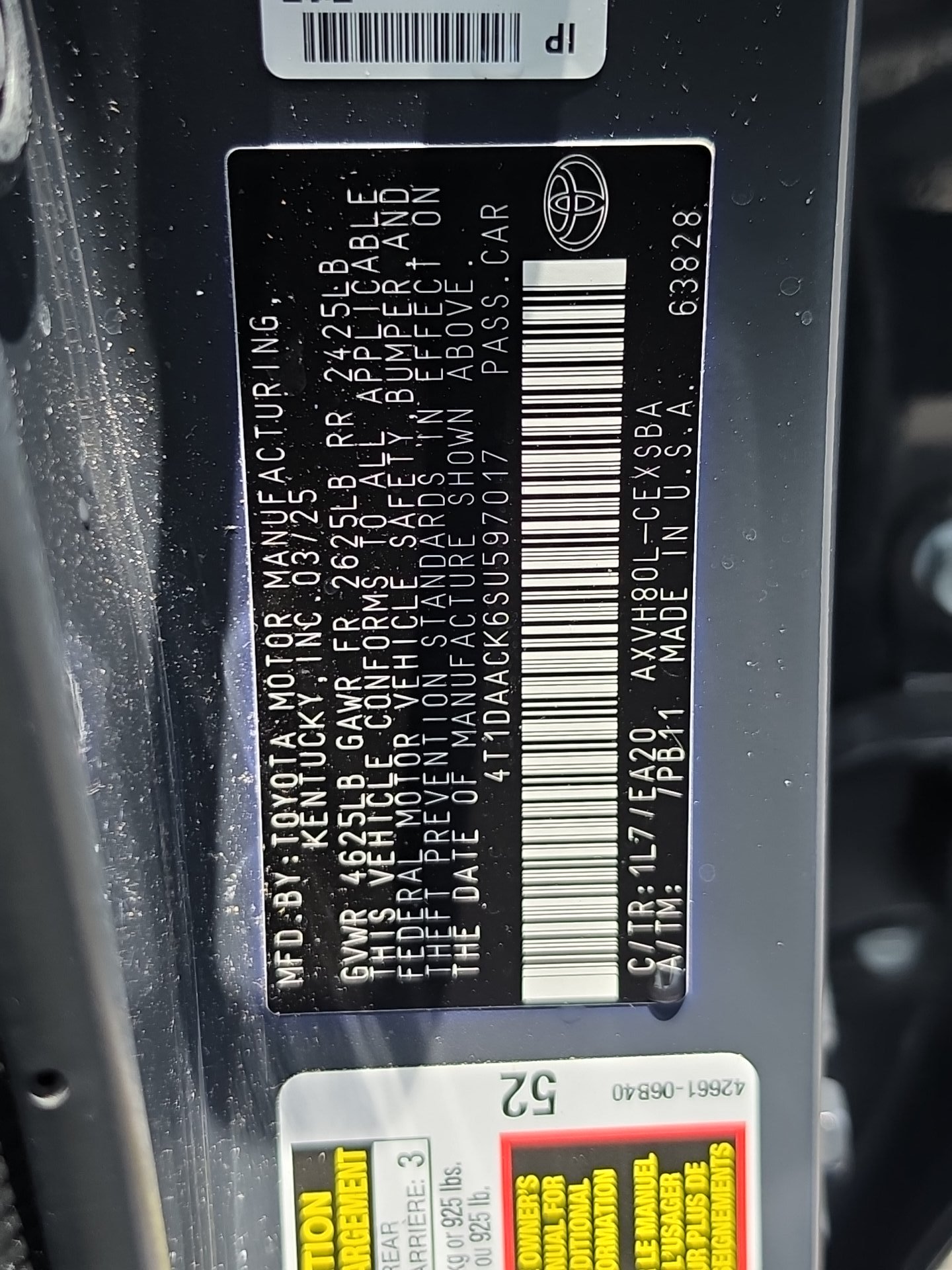 2025 Toyota Camry SE FWD