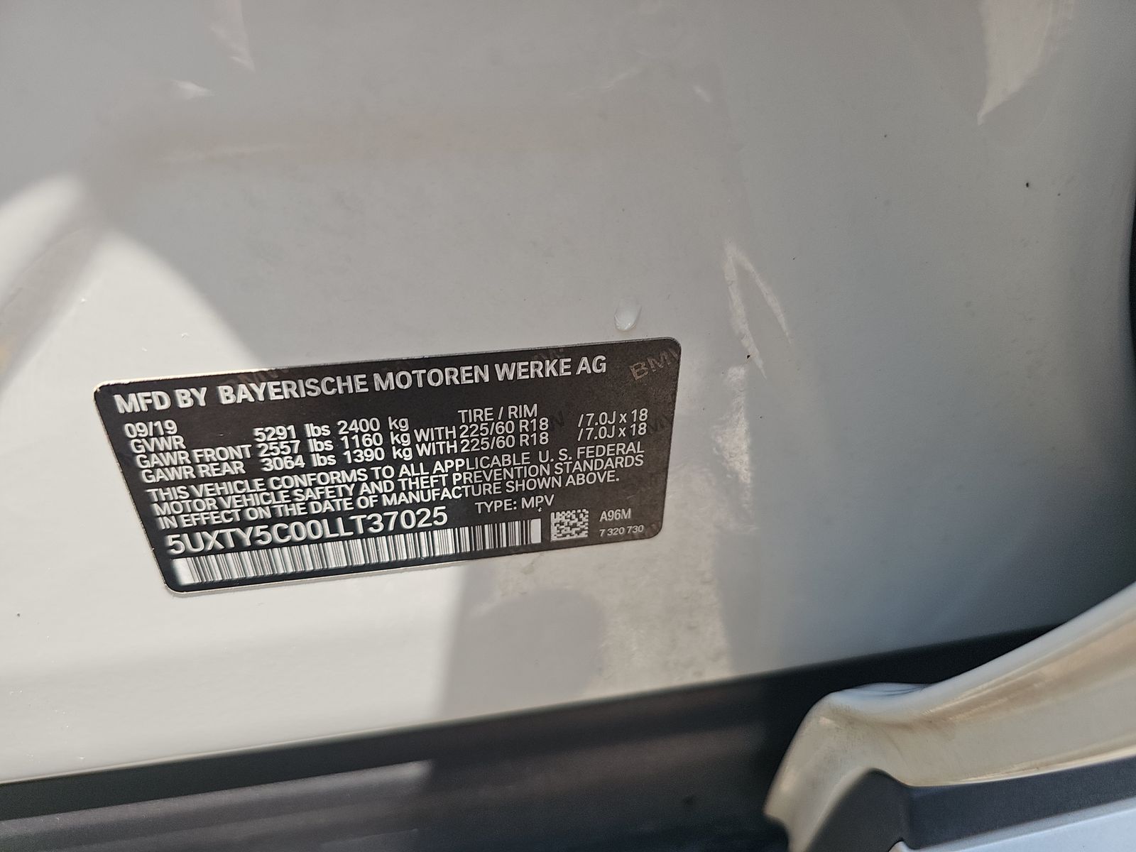 2020 BMW X3 xDrive30i AWD